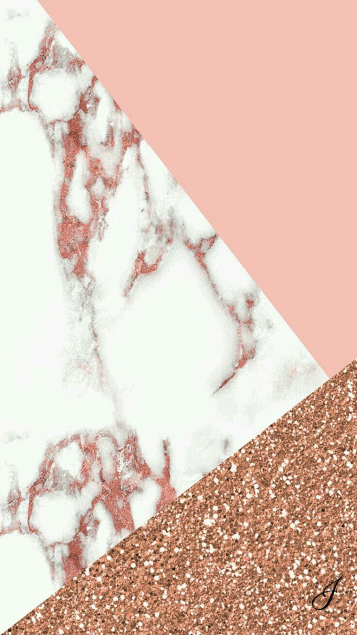 Rose Gold Aesthetic Marble Background