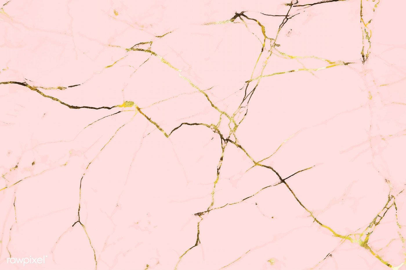 Rose Gold Aesthetic Marble Background