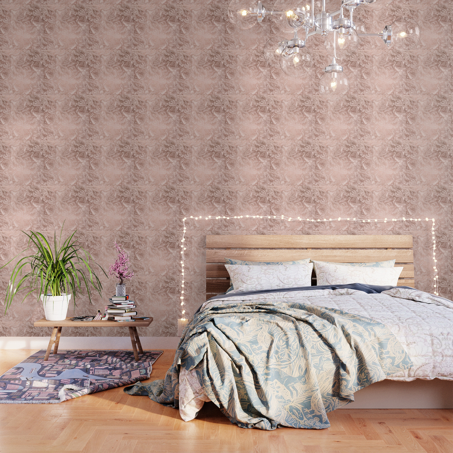 Rose Gold Bedroom Wallpapers