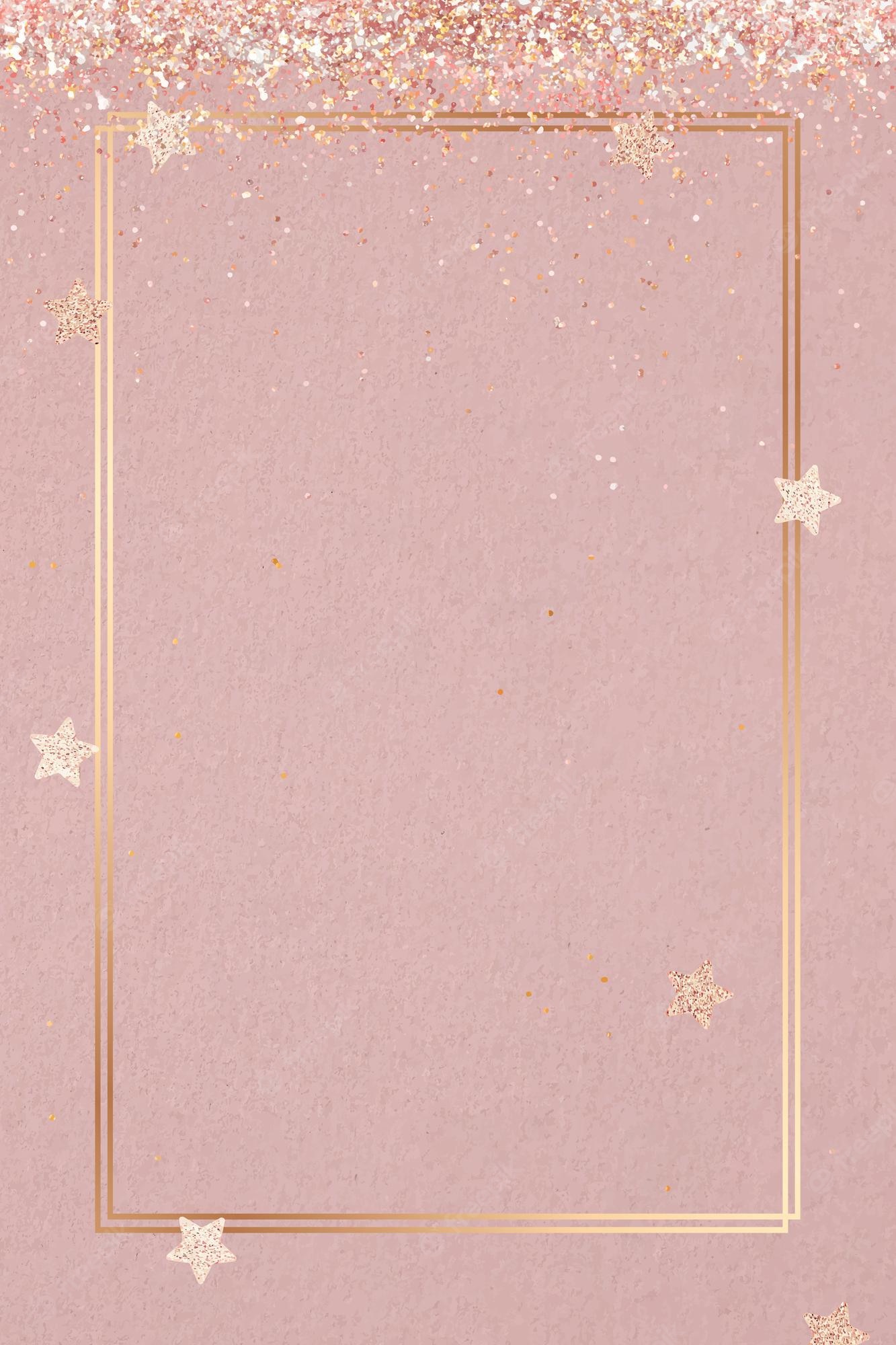 Rose Gold Black Glitter Background