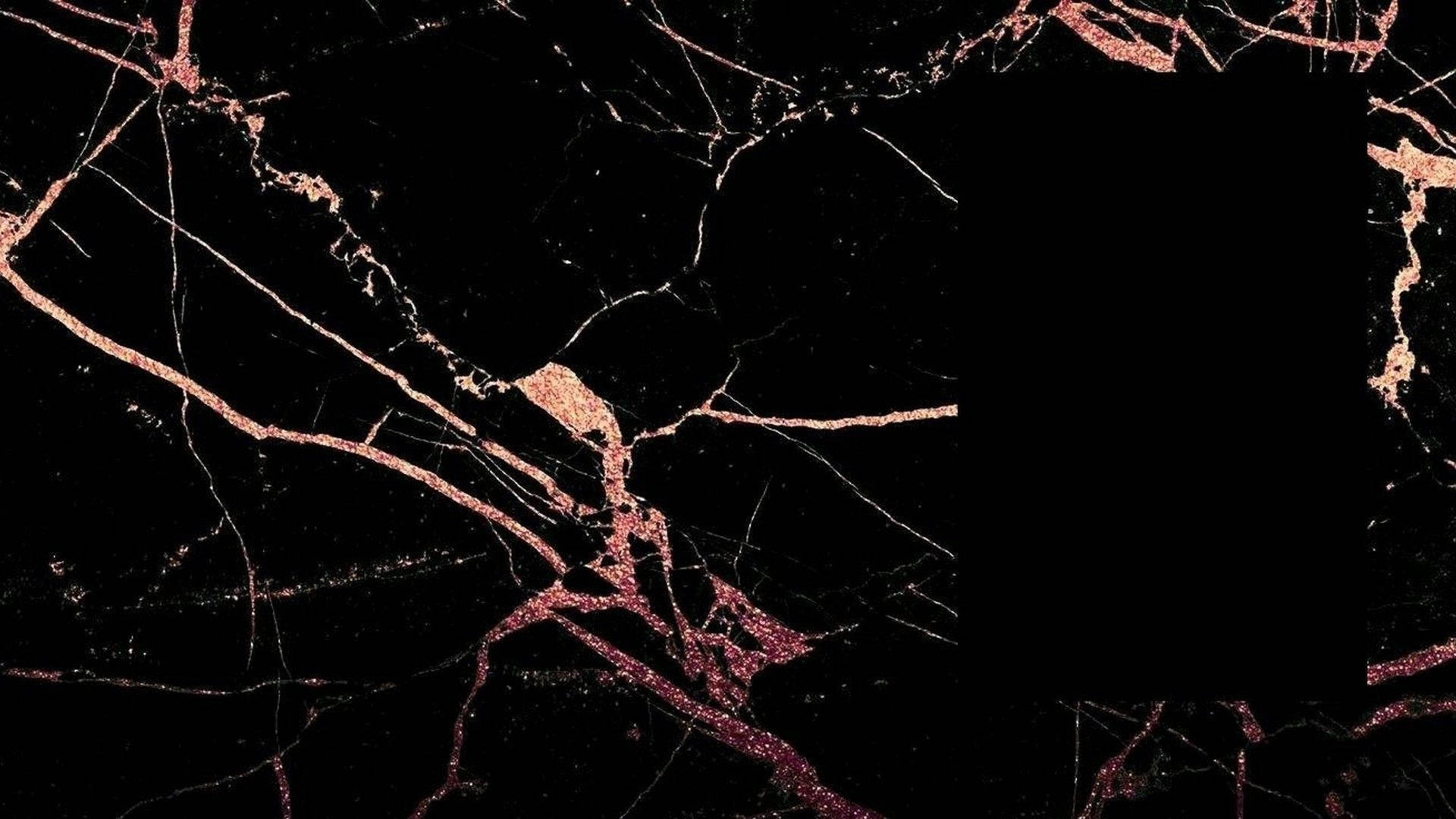 Rose Gold Black Marble Wallpapers