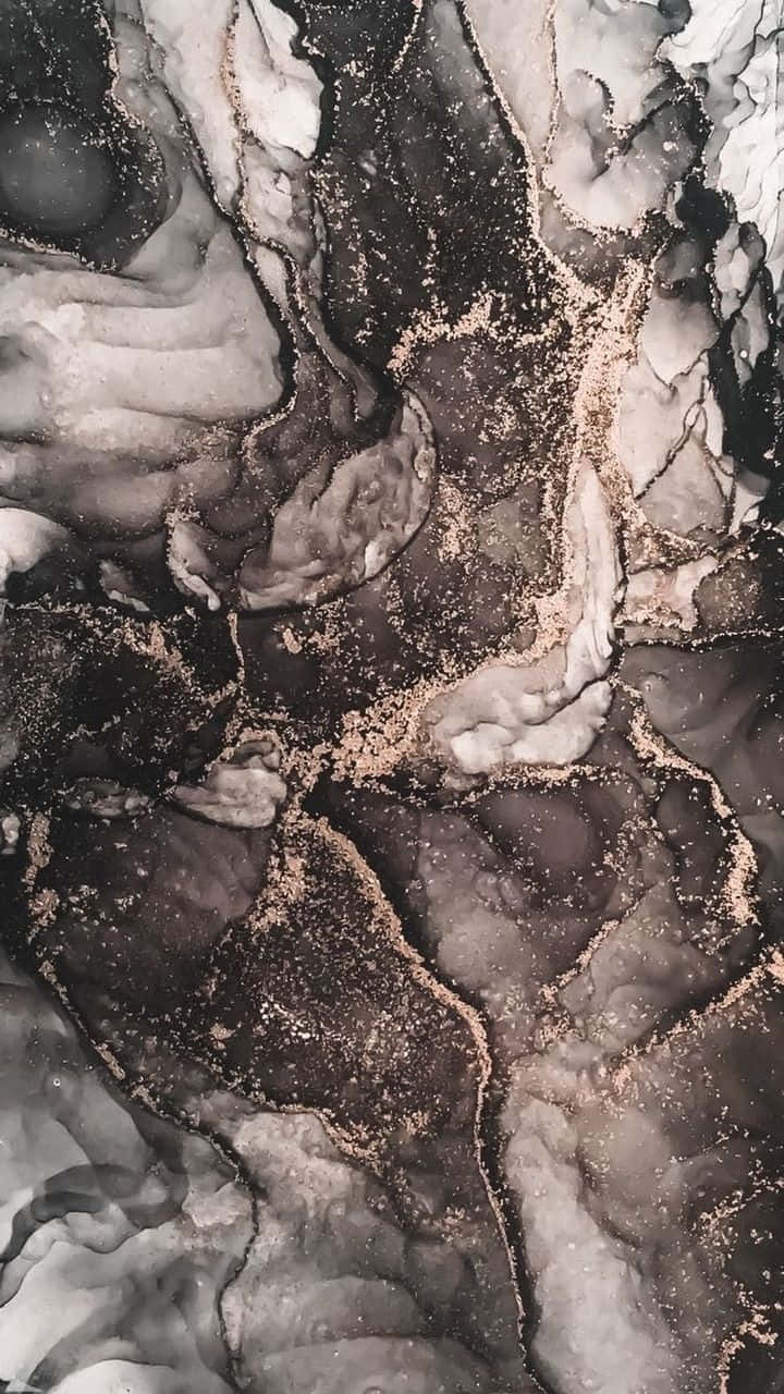 Rose Gold Black Marble Wallpapers