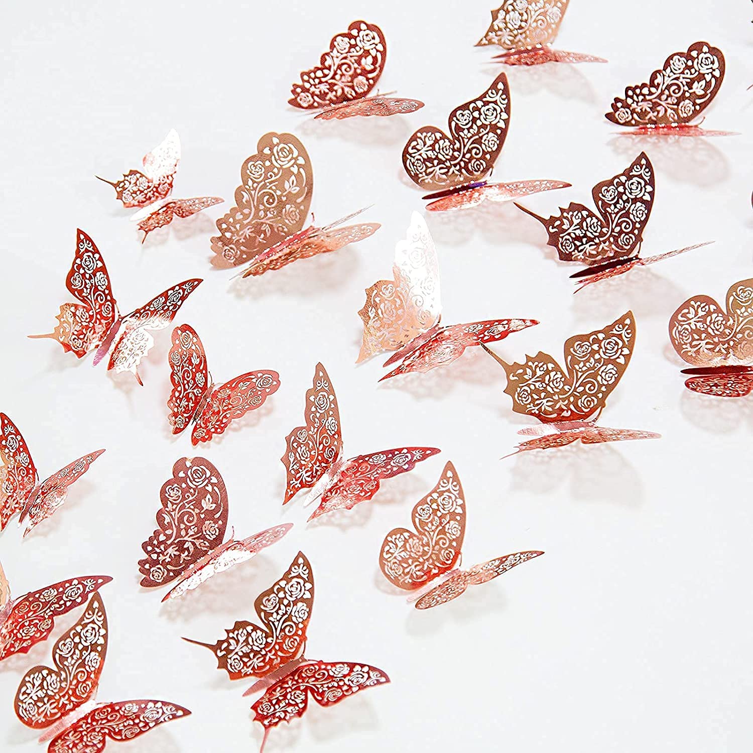 Rose Gold Butterflies Wallpapers