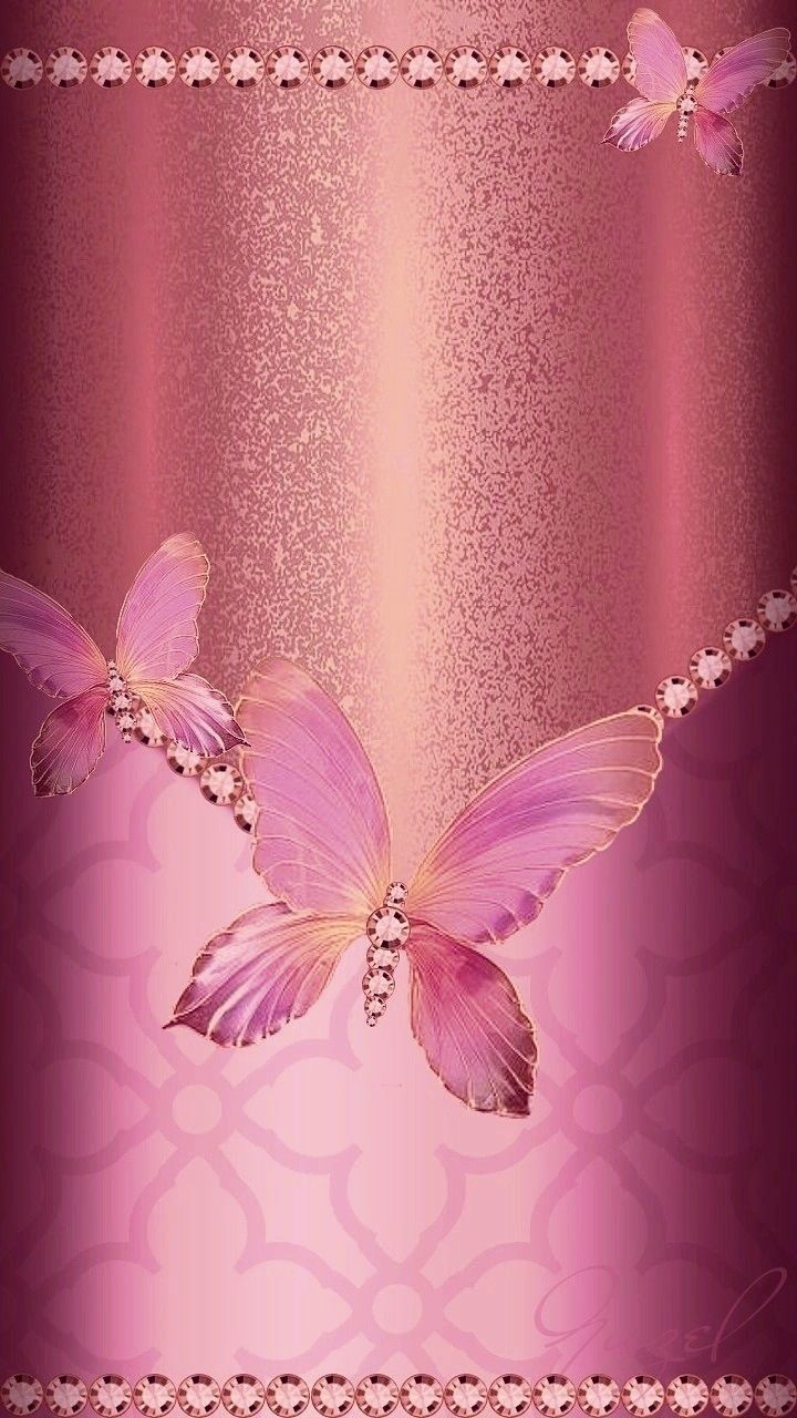 Rose Gold Butterflies Wallpapers