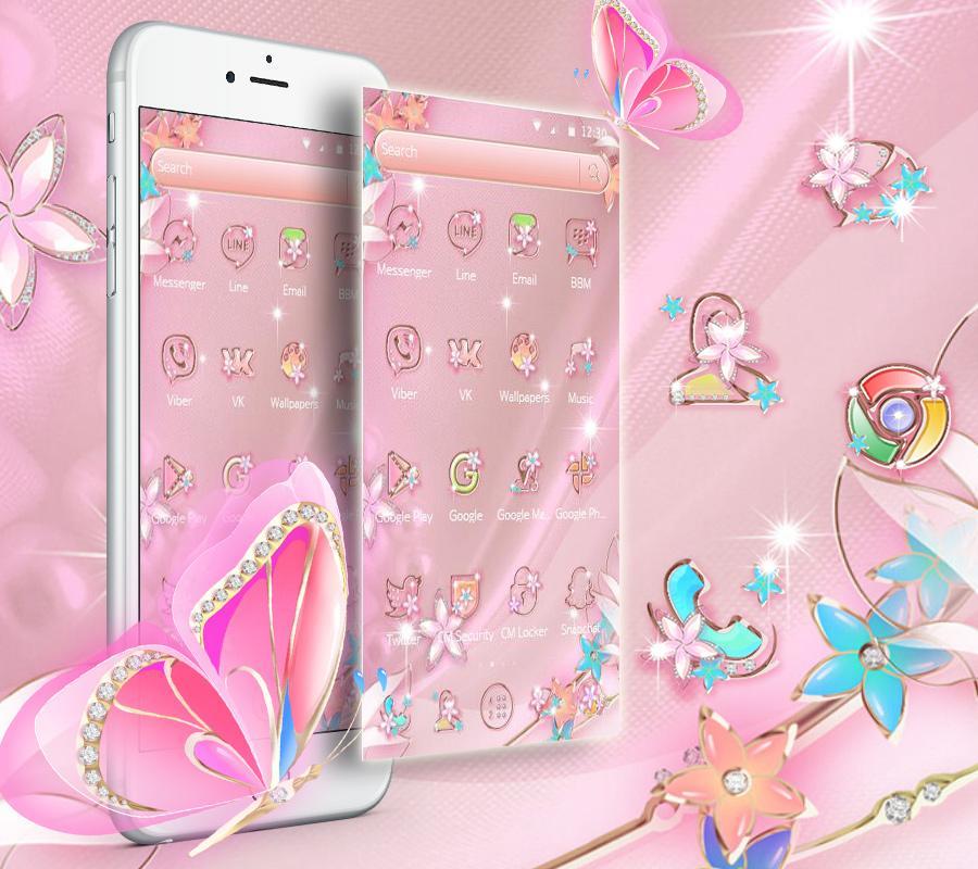 Rose Gold Butterflies Wallpapers