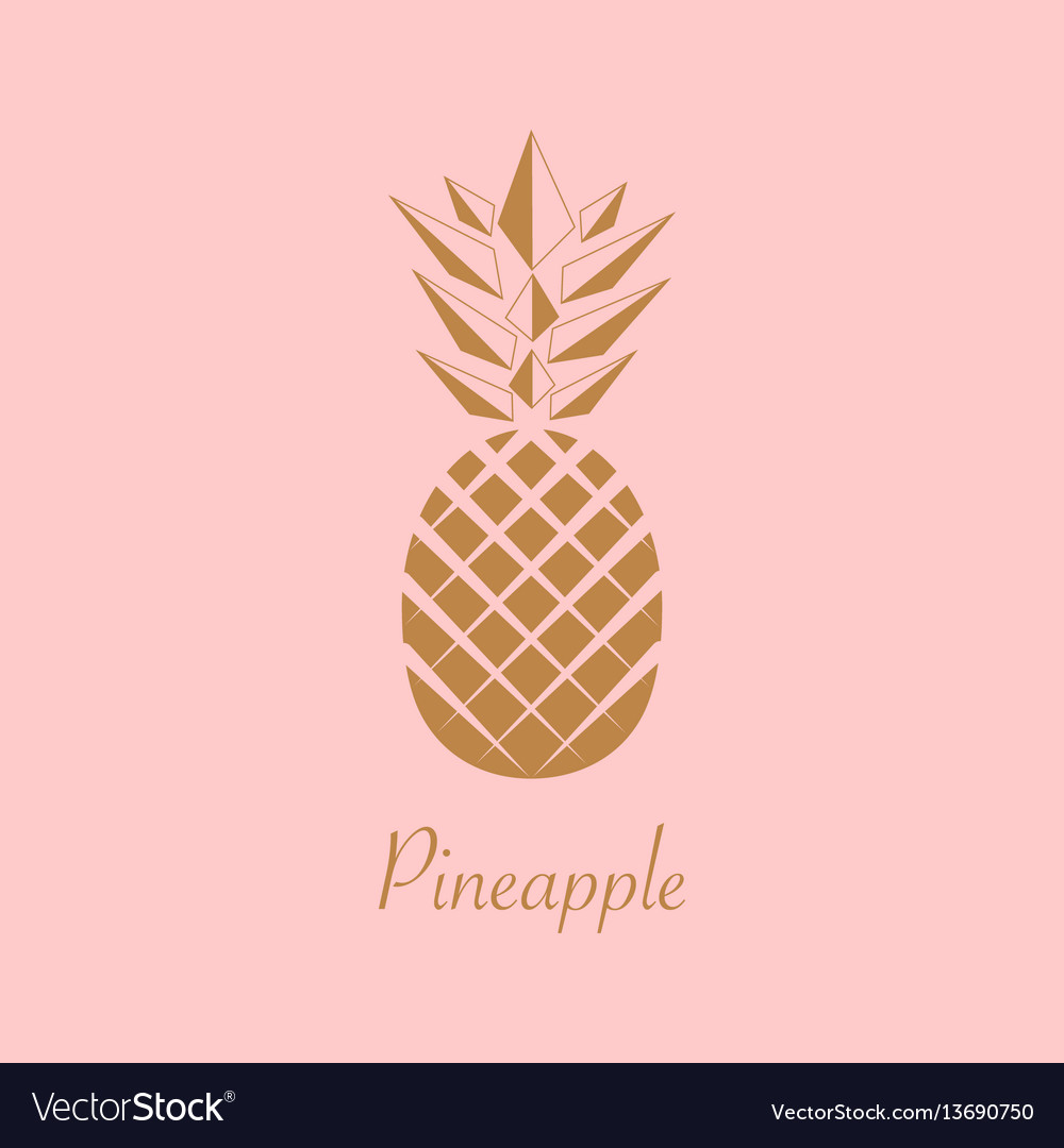 Rose Gold Cute Pineapple Wallpapers