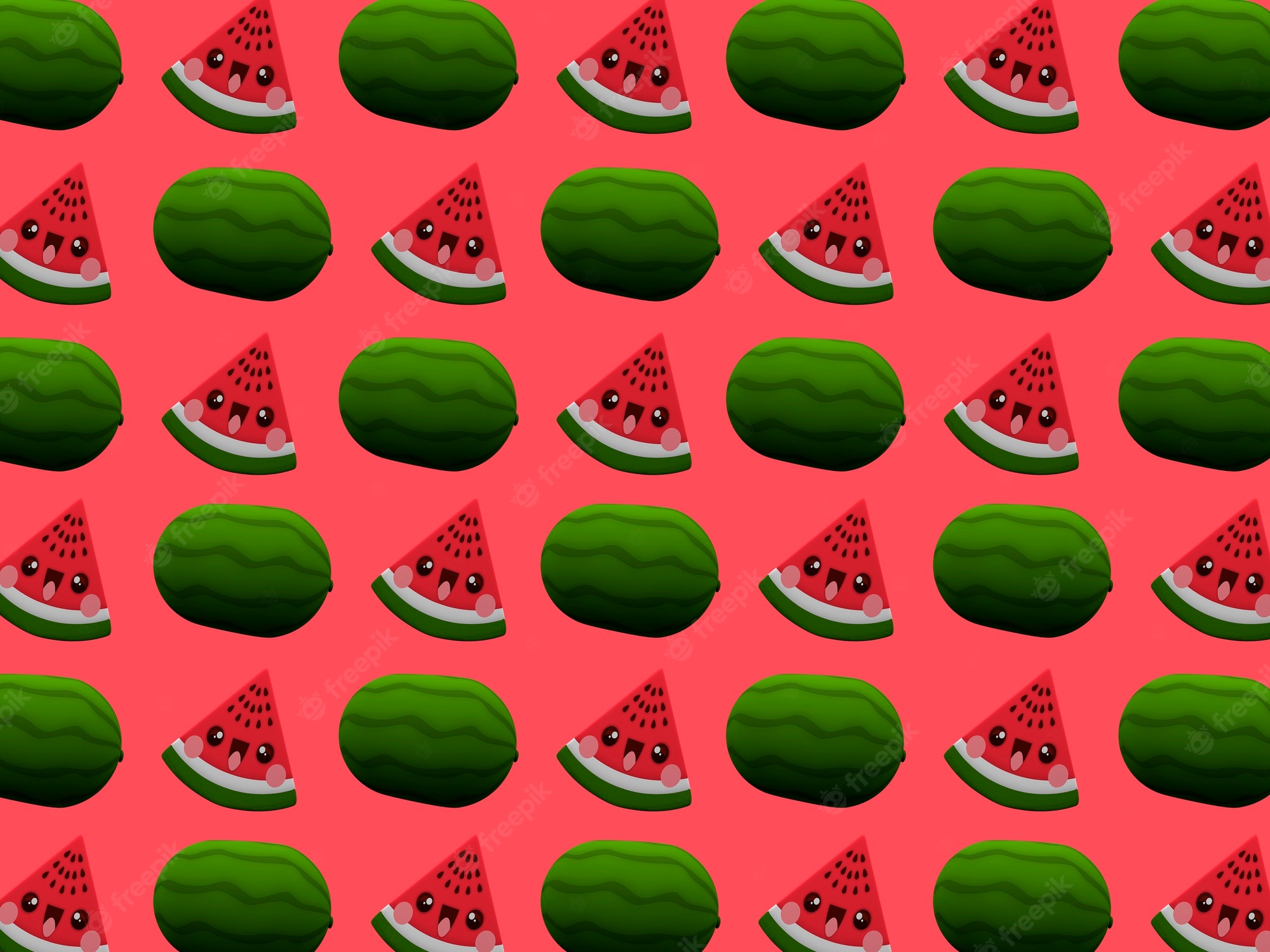 Rose Gold Cute Watermelon Wallpapers