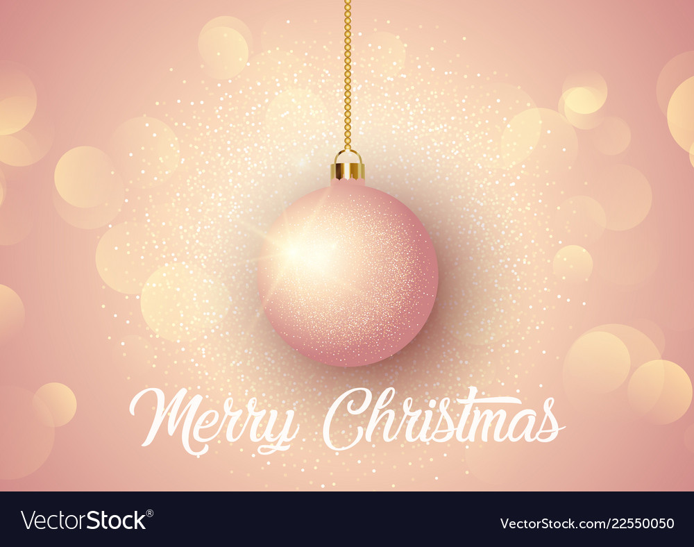 Rose Gold Elegant Christmas Background