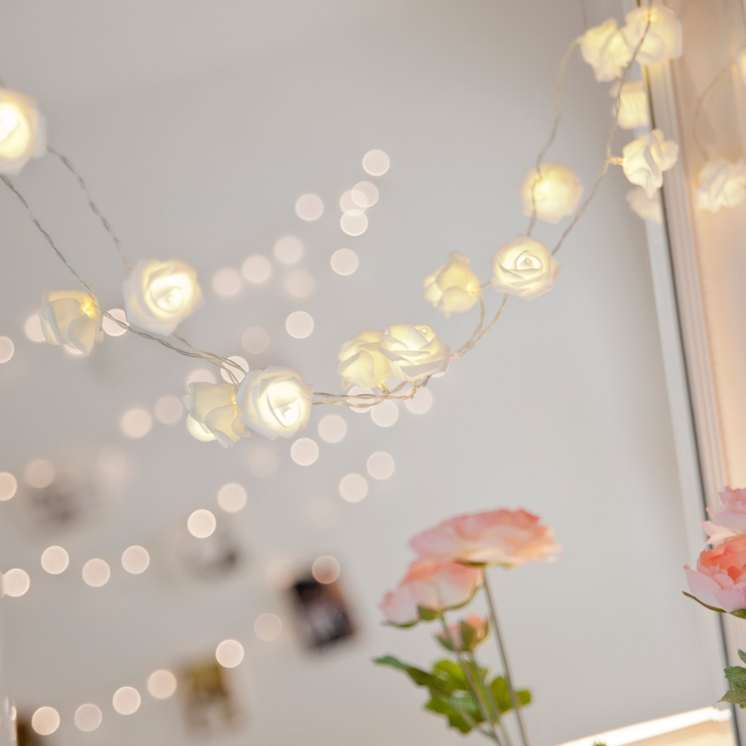 Rose Gold Fairy Lights Wallpapers