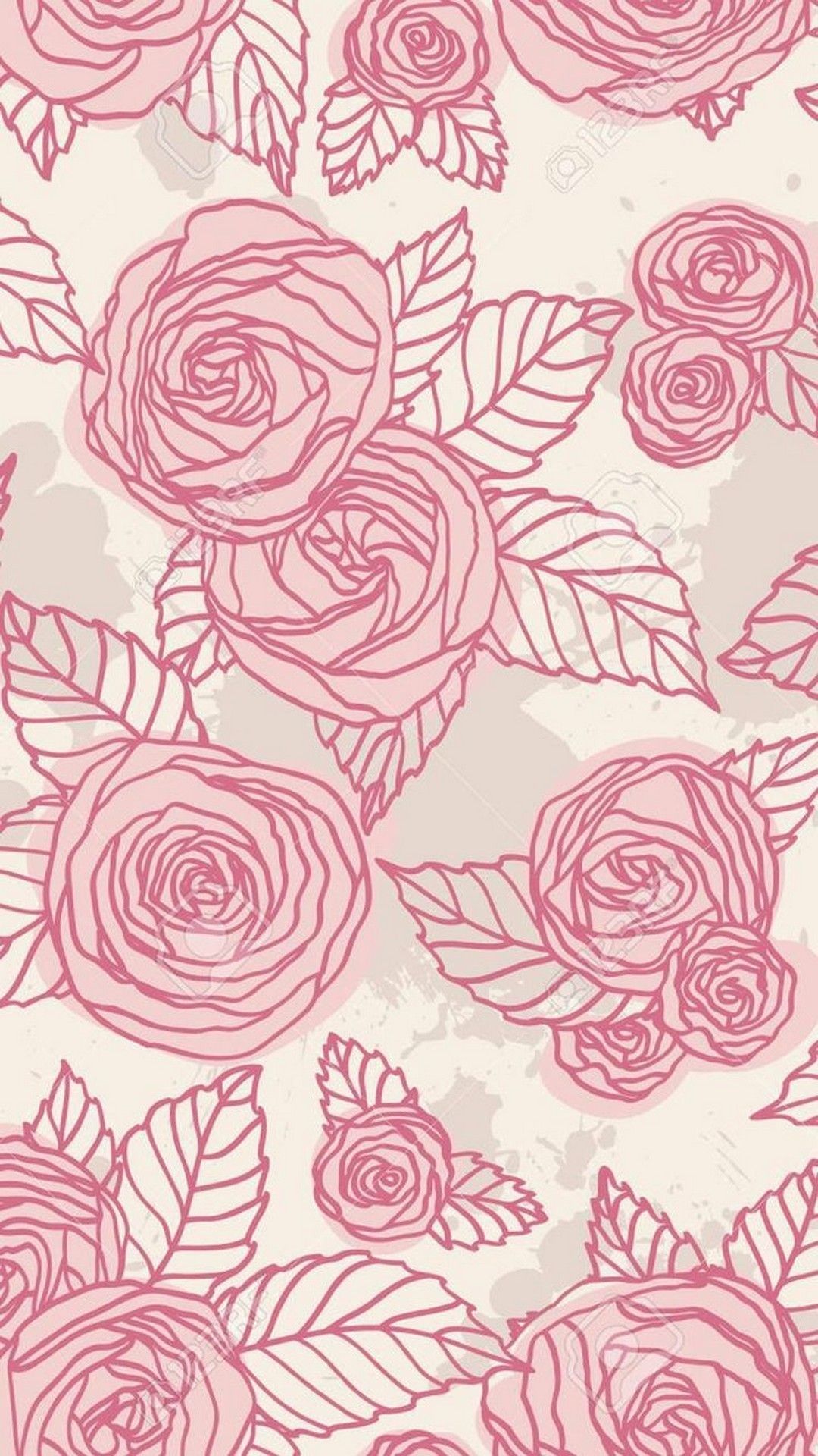 Rose Gold Floral Wallpapers