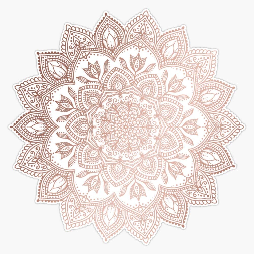 Rose Gold Mandala Background