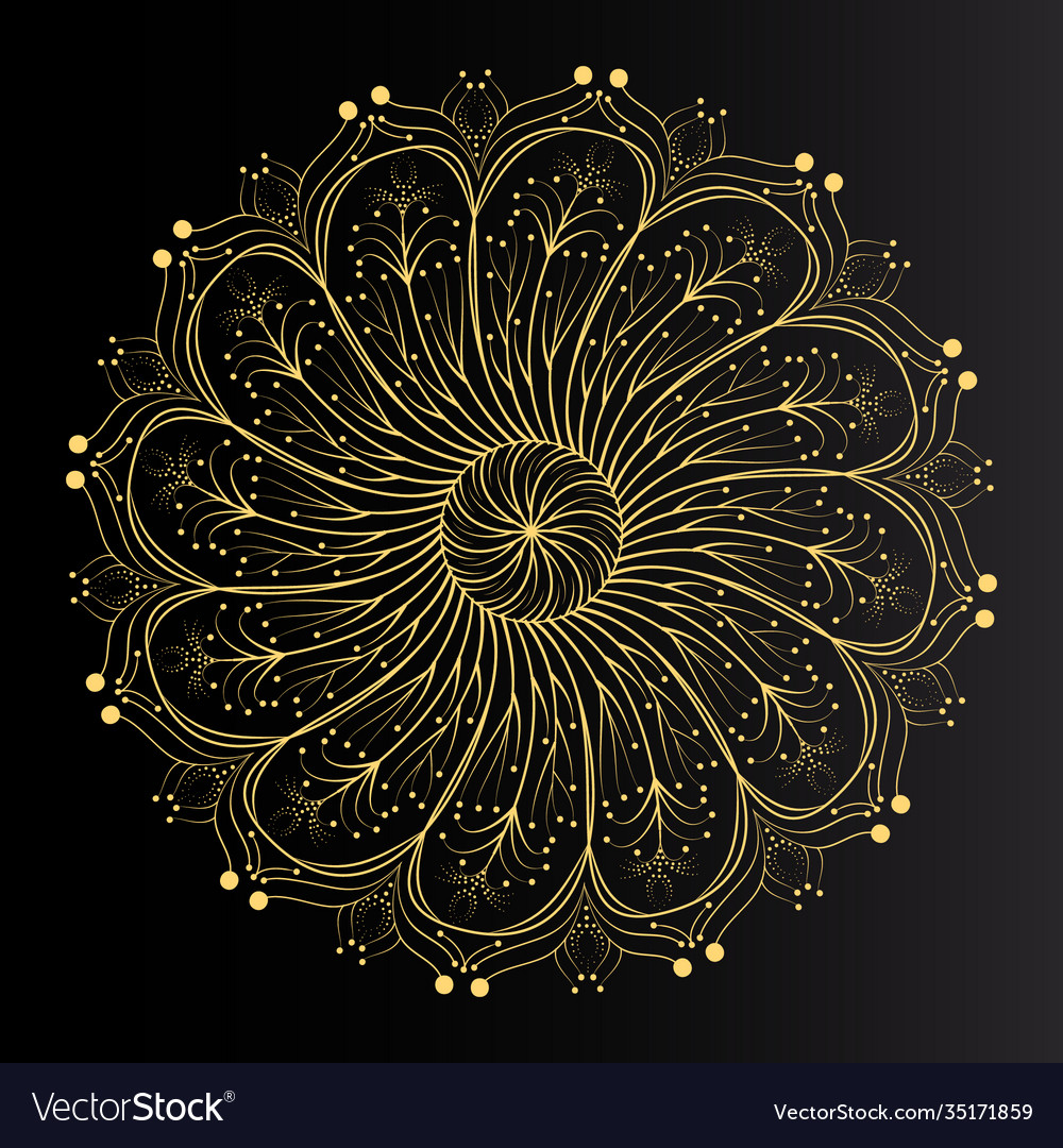 Rose Gold Mandala Background