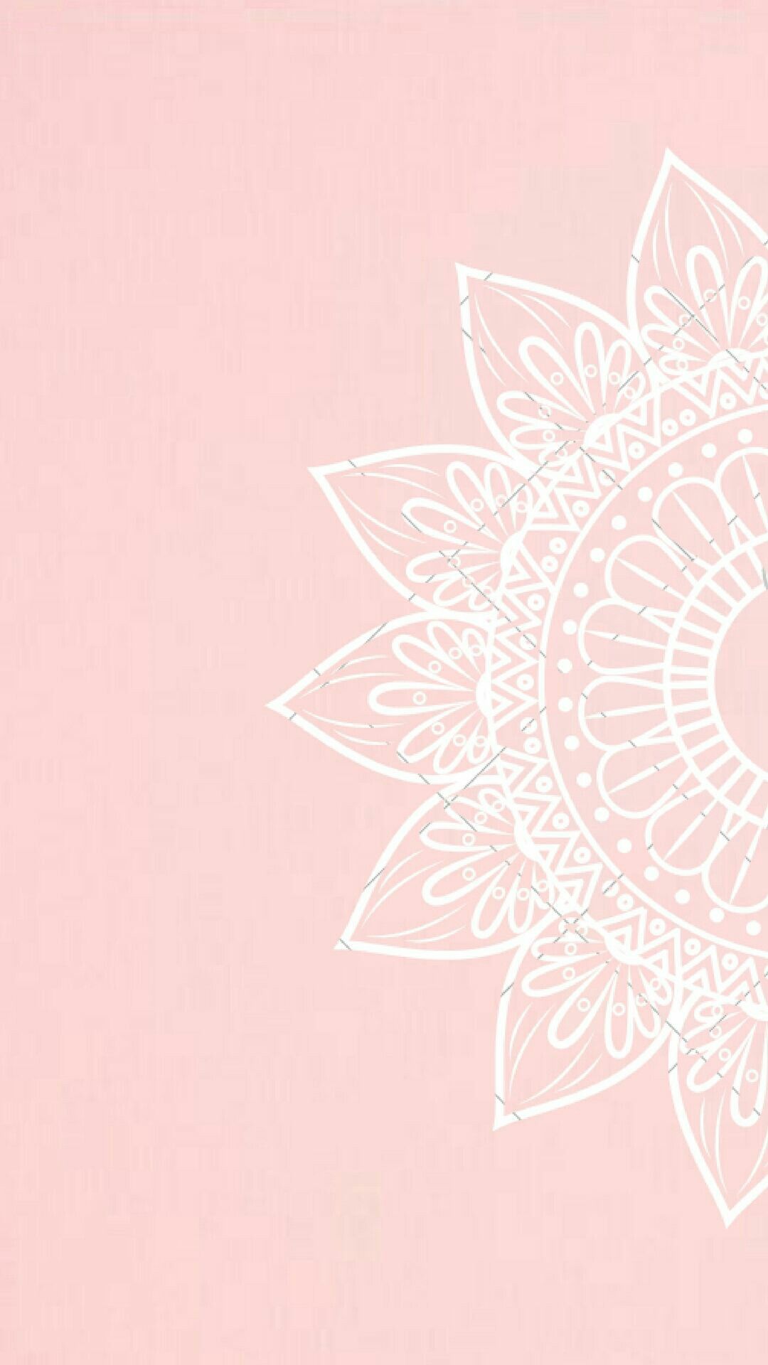 Rose Gold Mandala Background