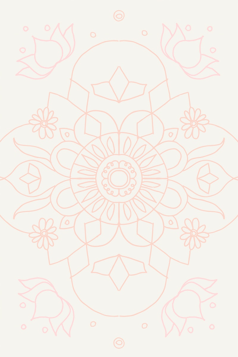 Rose Gold Mandala Background