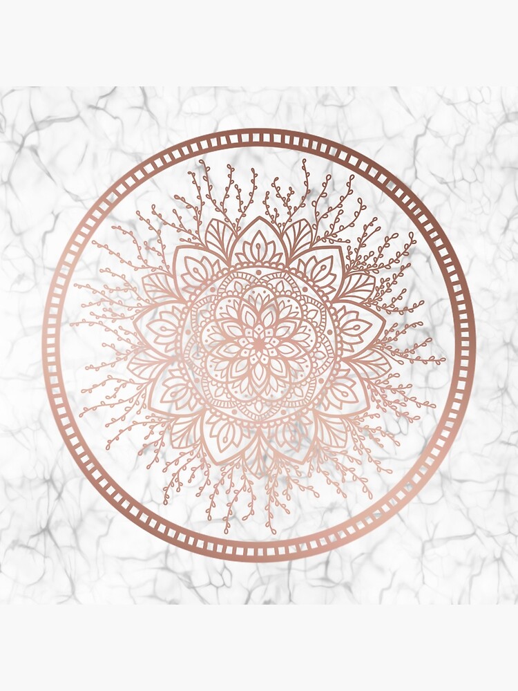 Rose Gold Mandala Background