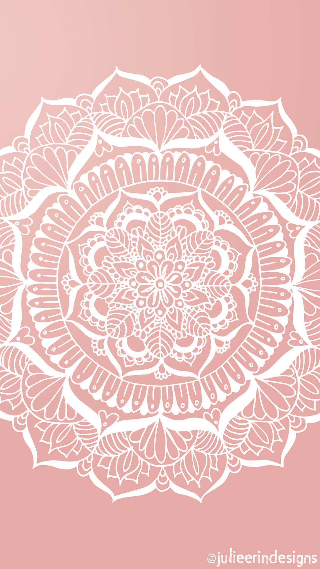 Rose Gold Mandala Background