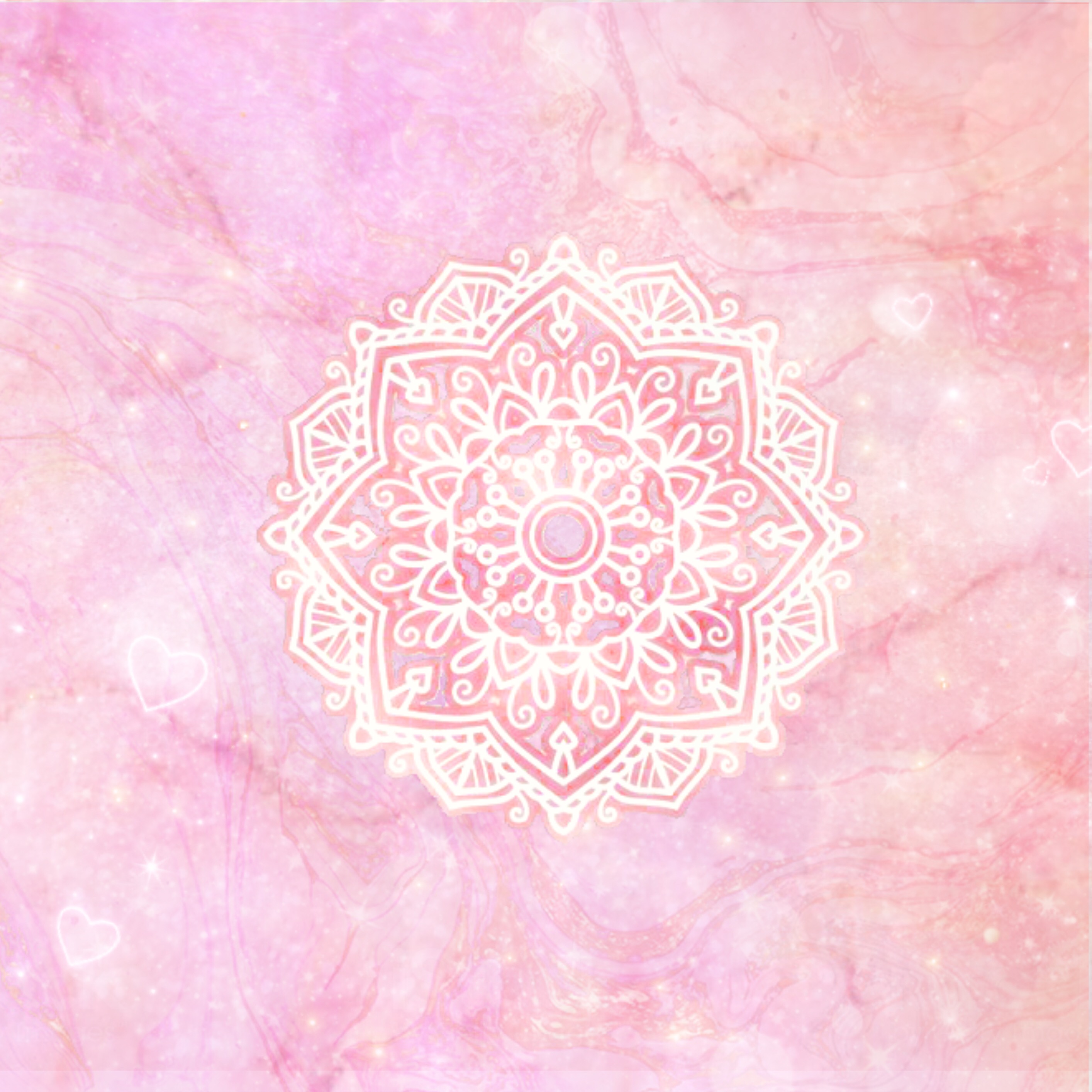 Rose Gold Mandala Background