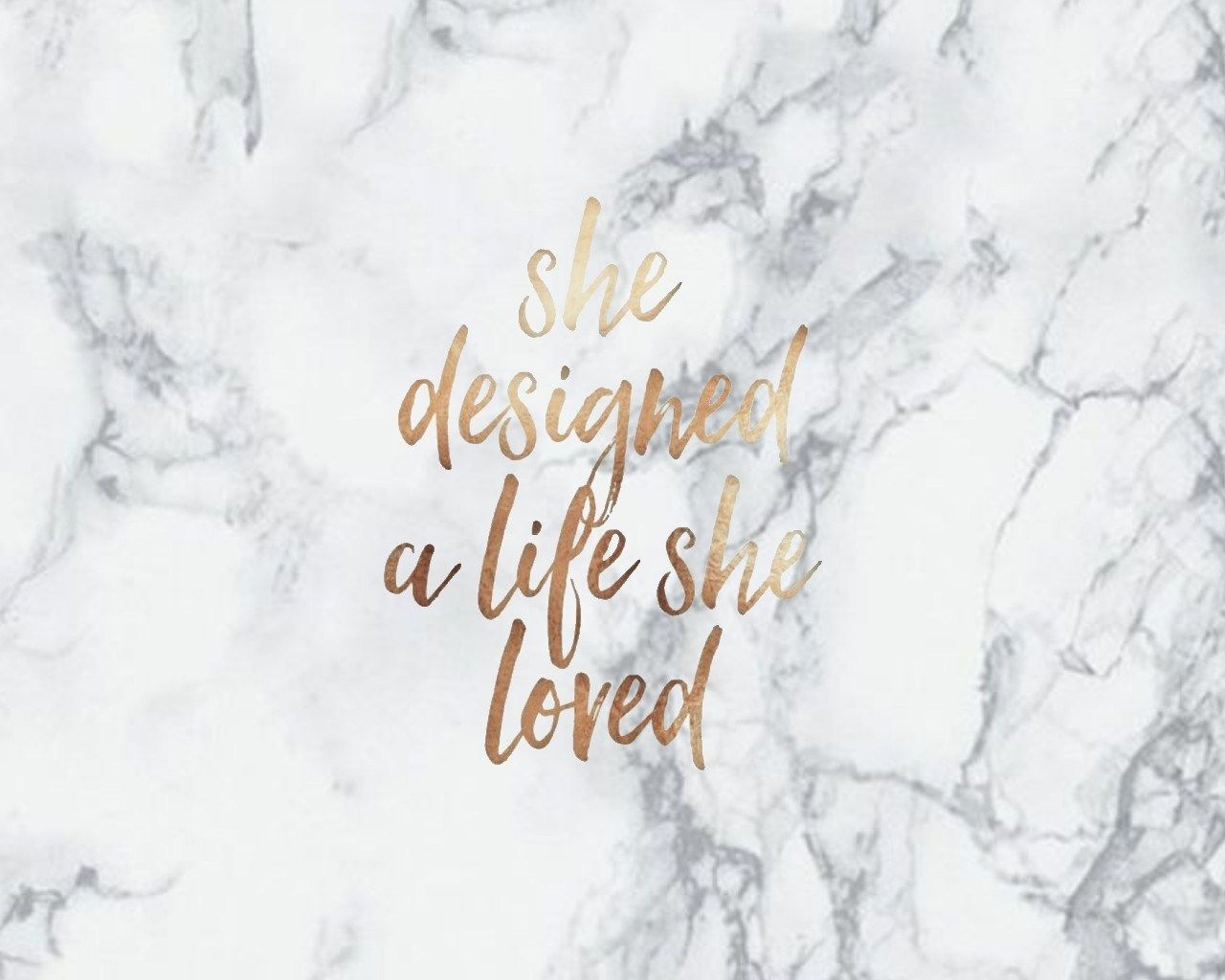 Rose Gold Marble Desktop Wallpapers