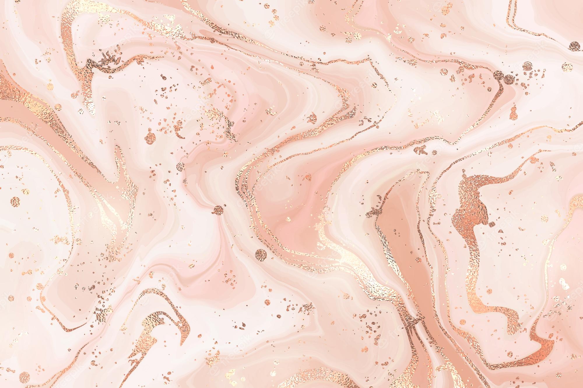 Rose Gold Marble Desktop Wallpapers