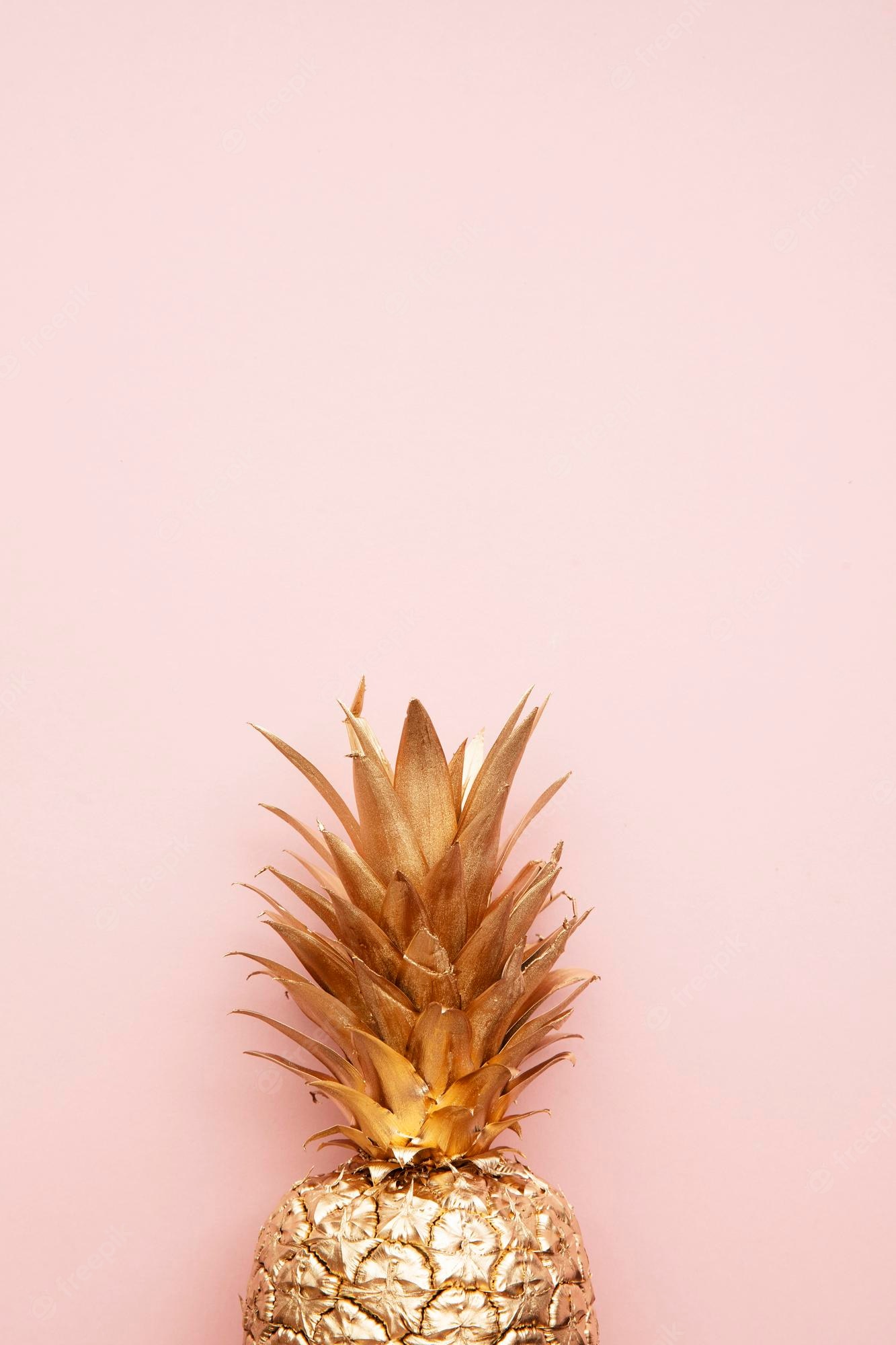 Rose Gold Pineapple Wallpapers