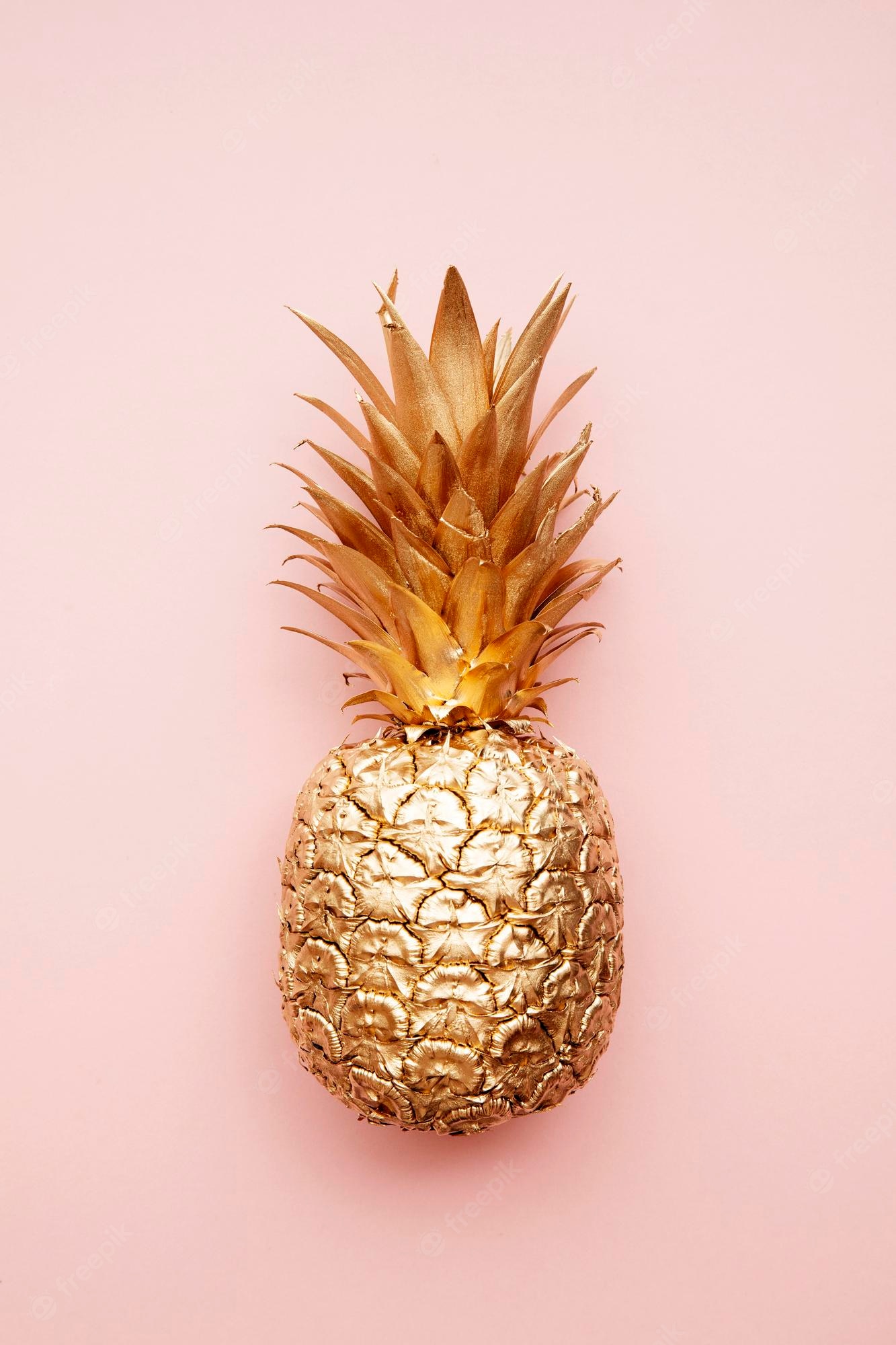 Rose Gold Pineapple Wallpapers