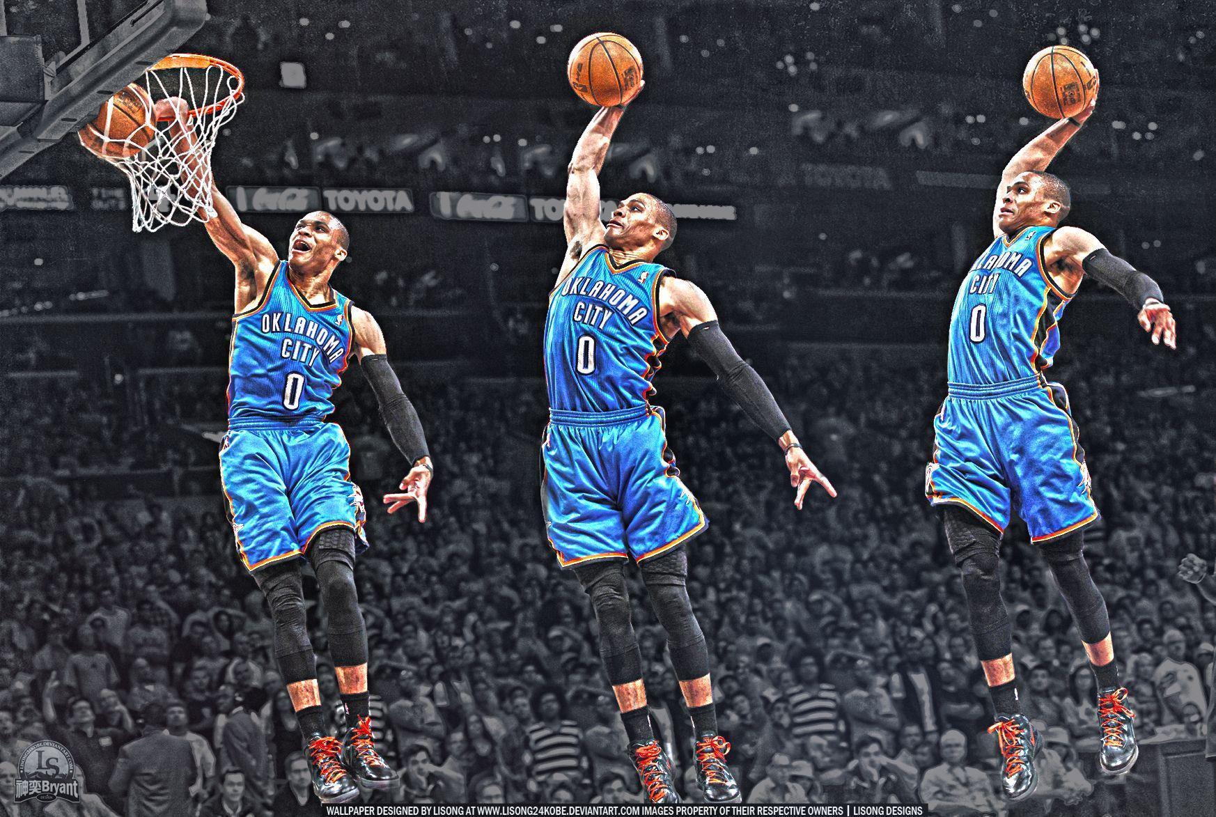 Russell Westbrook Dunking Wallpapers