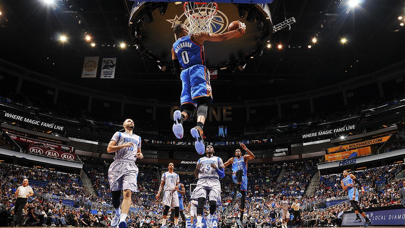 Russell Westbrook Dunking Wallpapers