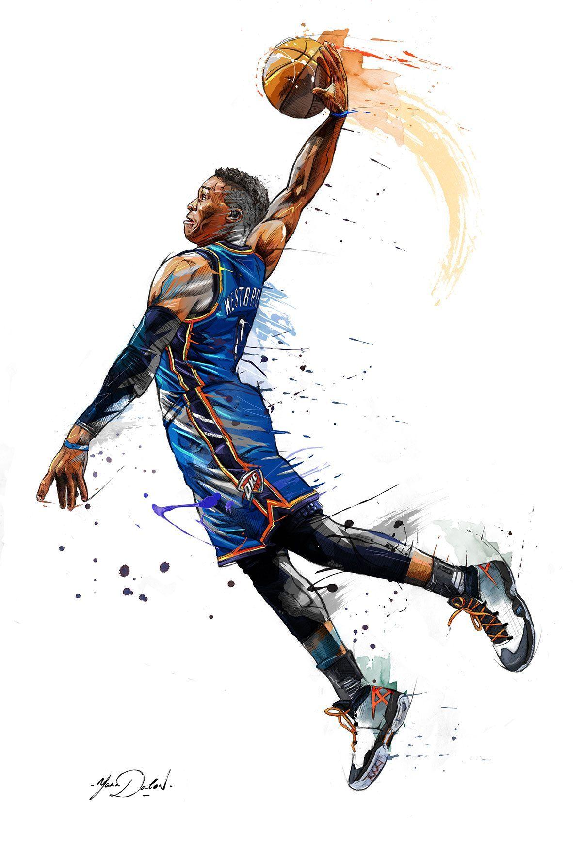 Russell Westbrook Dunking Wallpapers