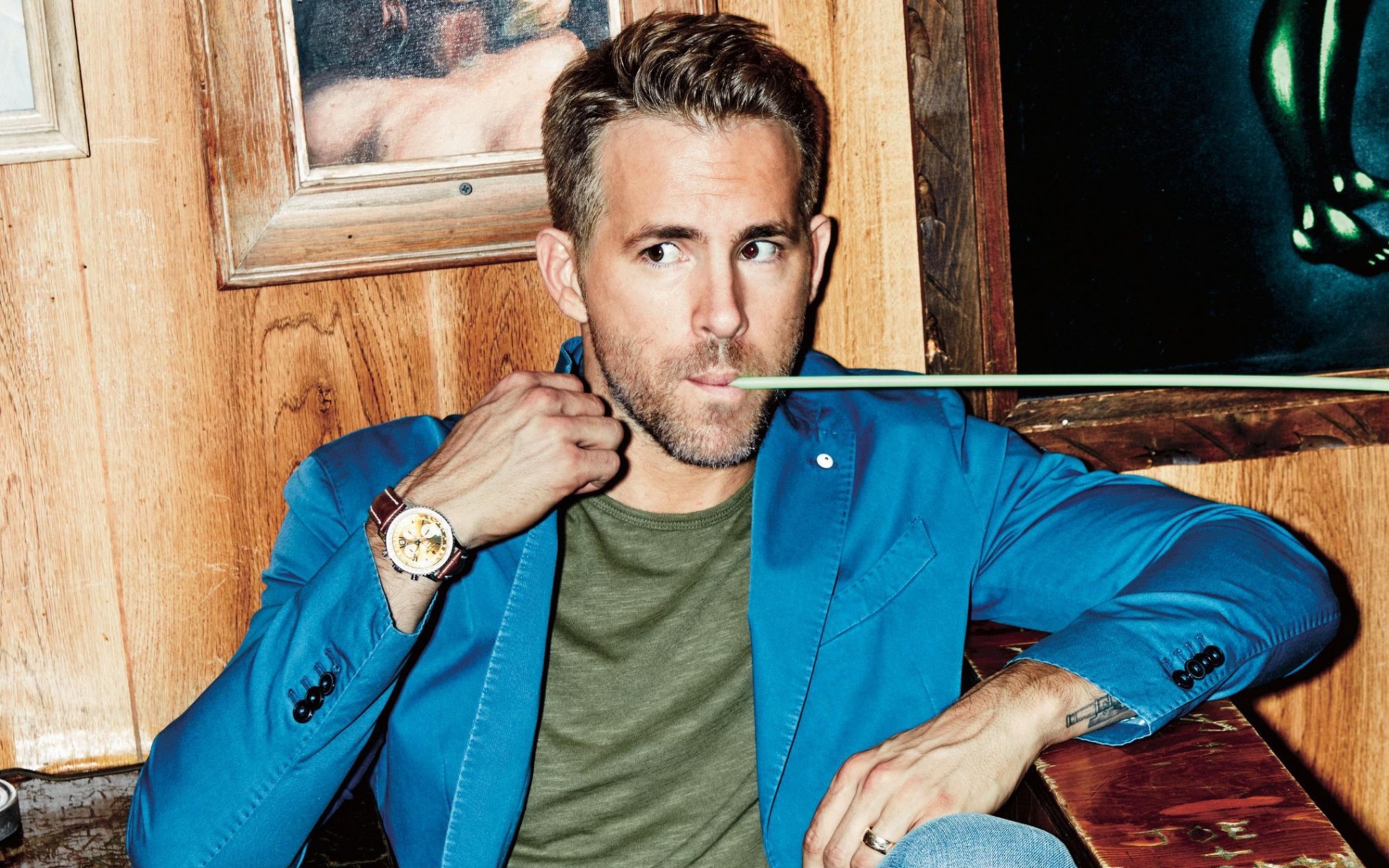 ryan reynolds, brunette, actor Wallpapers