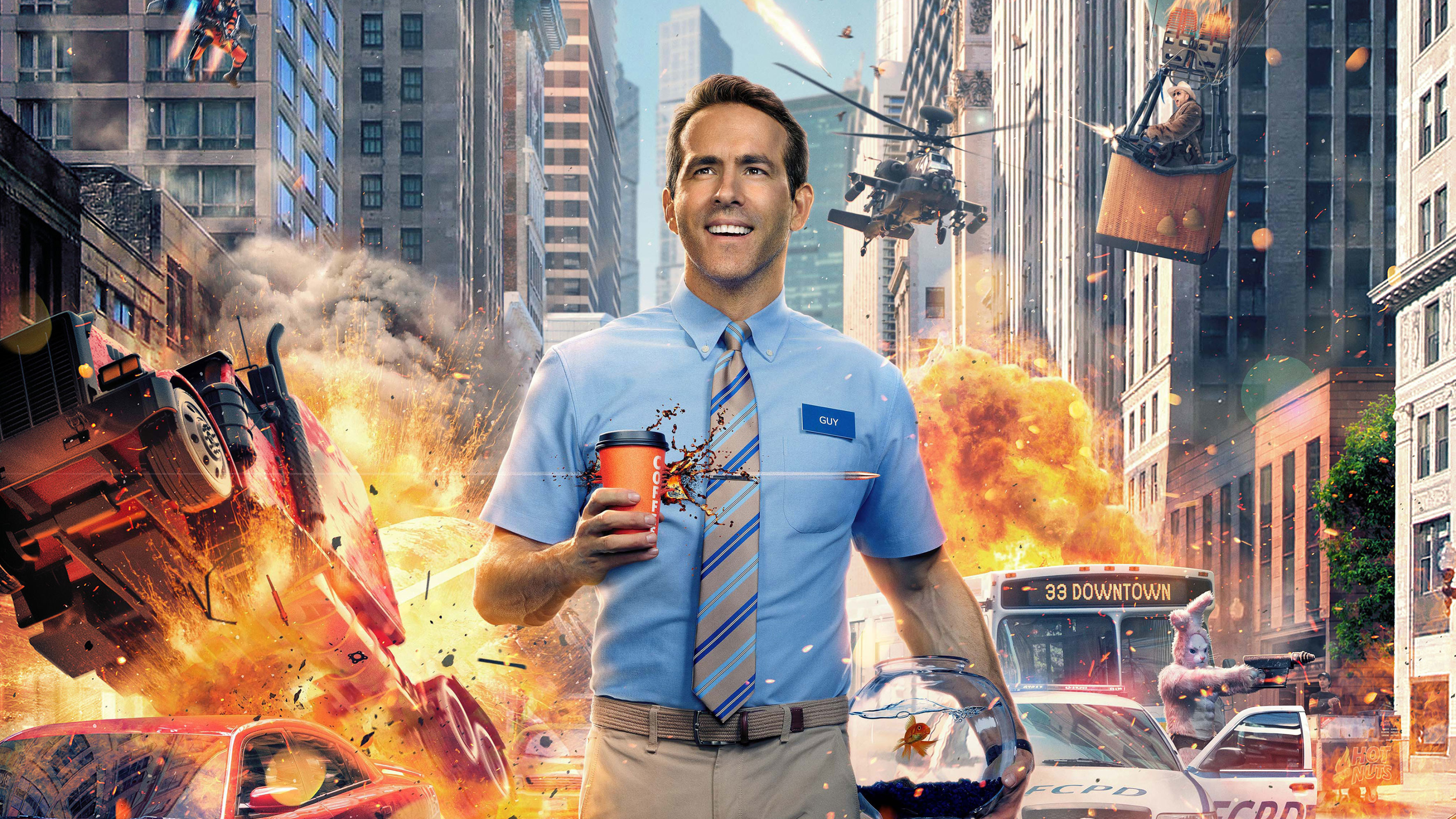 Ryan Reynolds Free Guy Poster Wallpapers