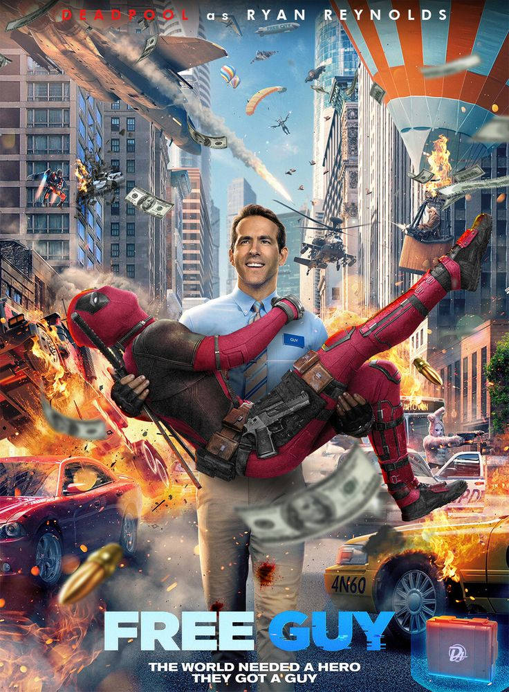 Ryan Reynolds Free Guy Poster Wallpapers