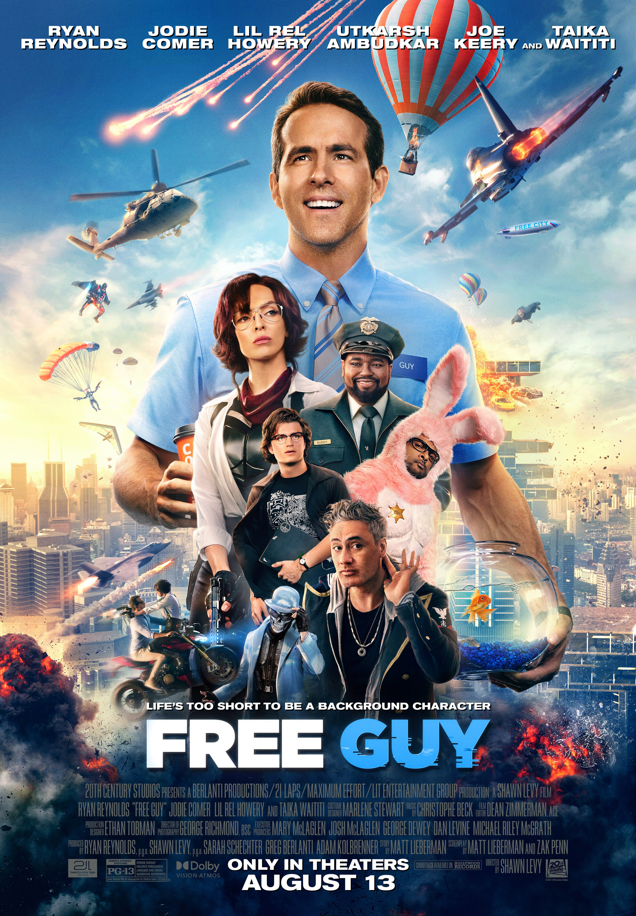 Ryan Reynolds Free Guy Poster Wallpapers