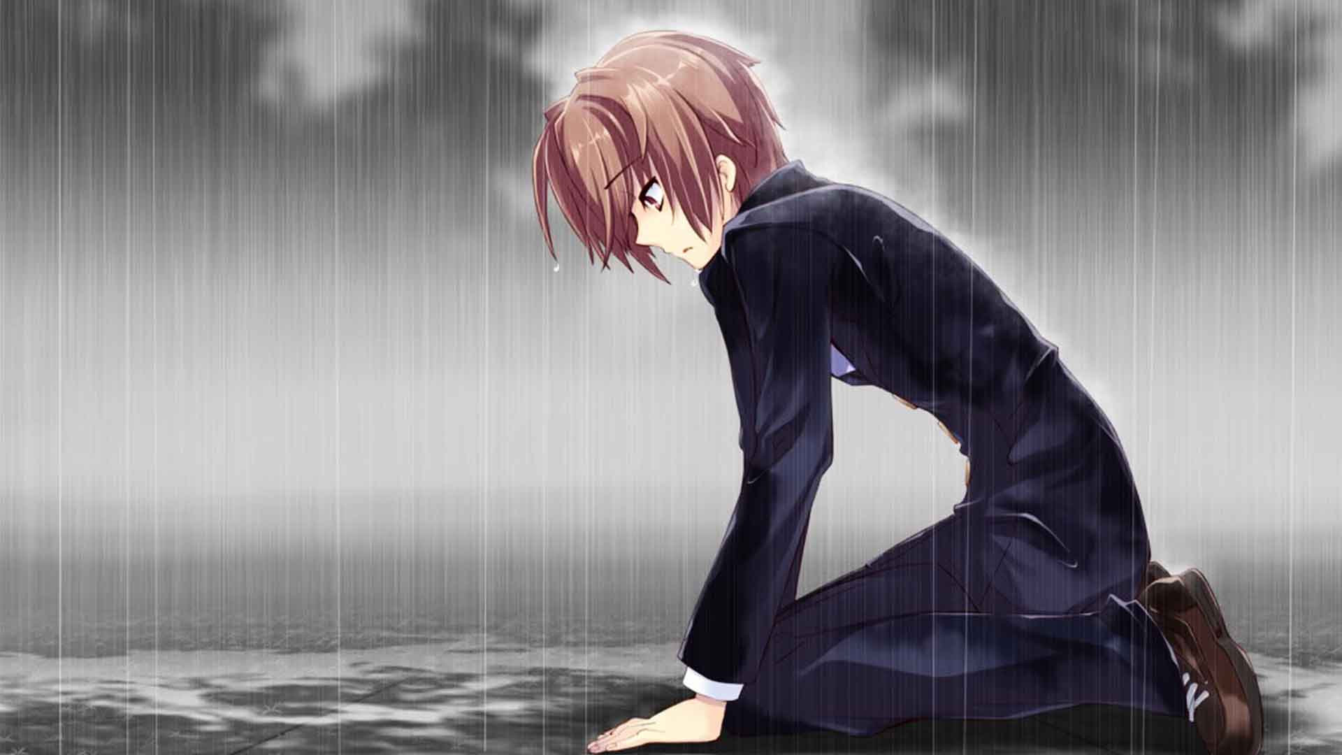 Sad Anime Boy Crying Wallpapers