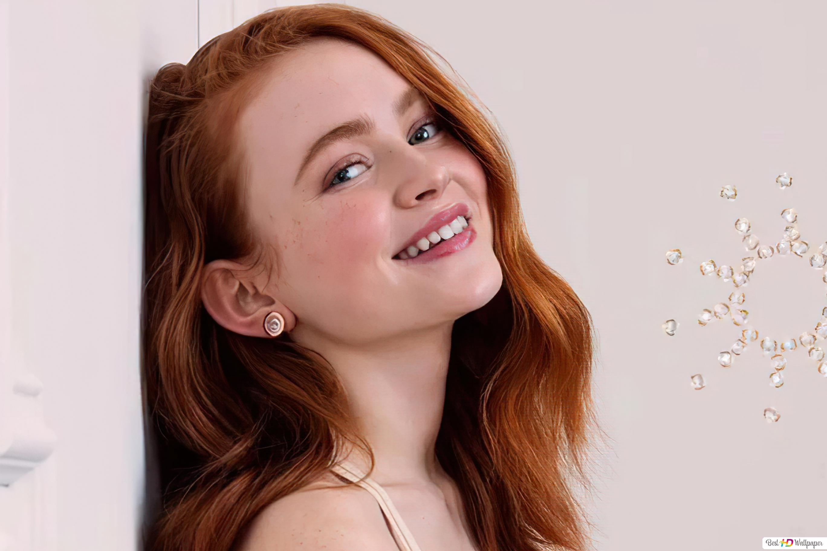 Sadie Sink Red Dress 2021 Wallpapers