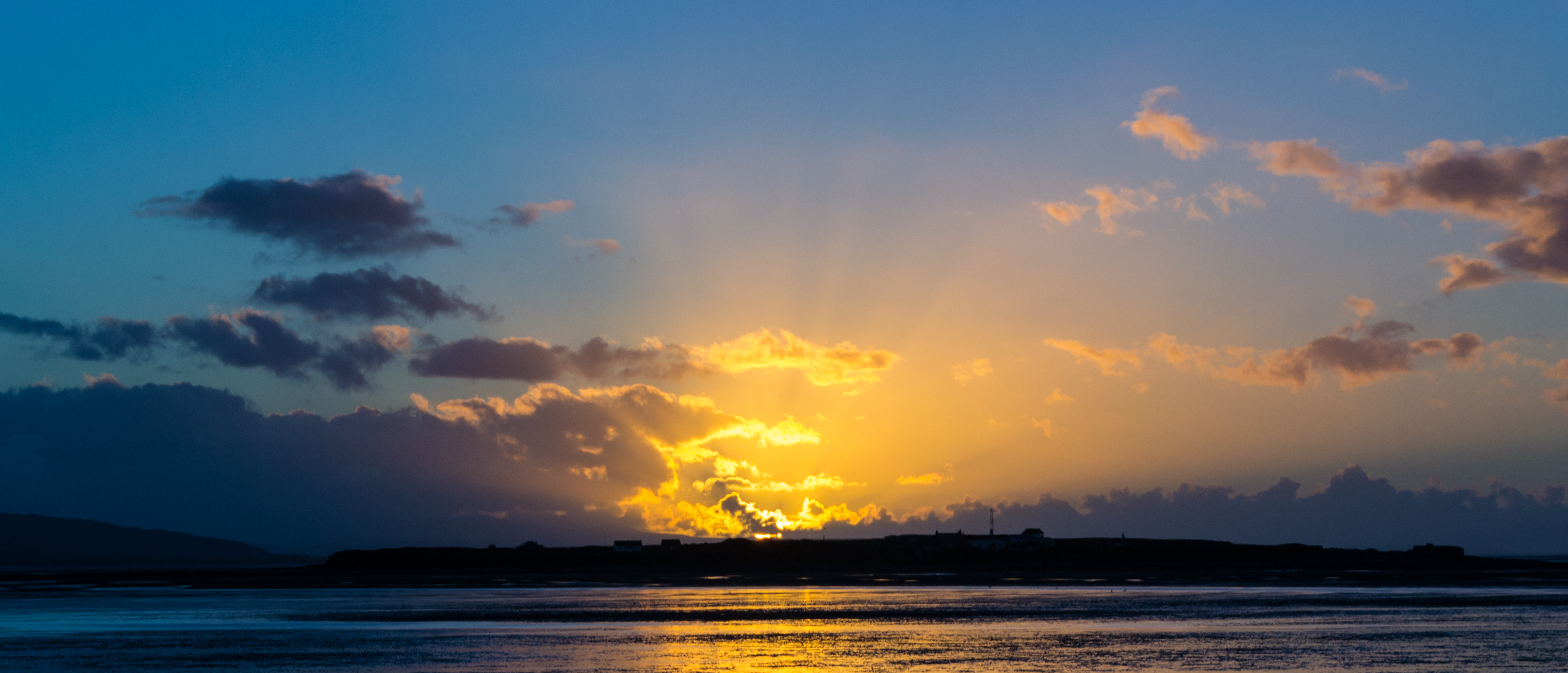 Sailboat Sunset Island In Ocean Wallpapers