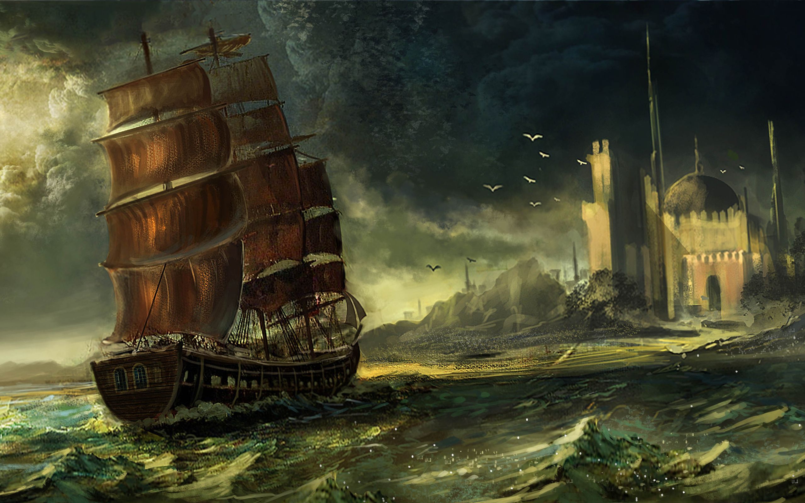 Sailing Ship Art Wallpapers