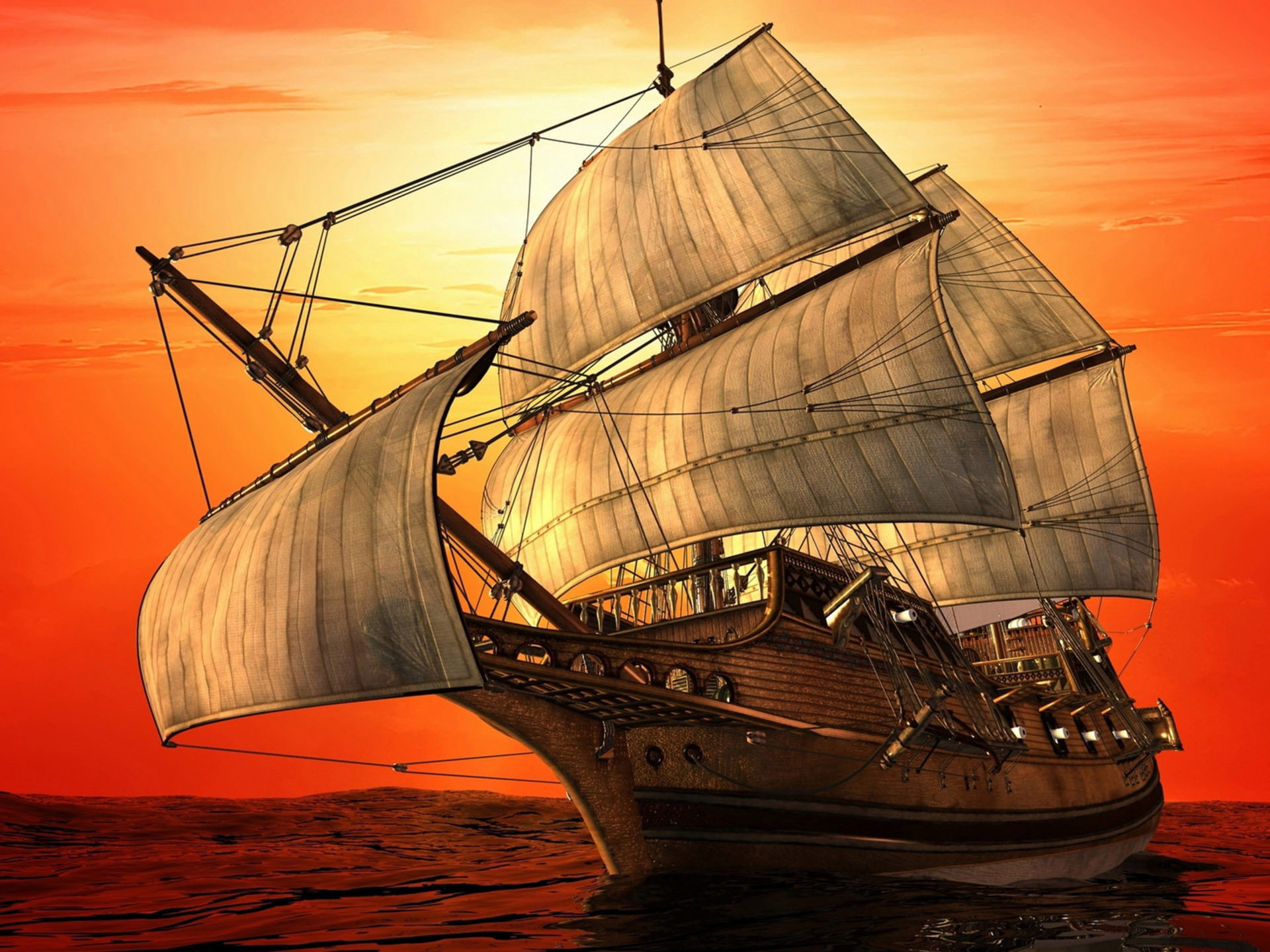 Sailing Ship Art Wallpapers