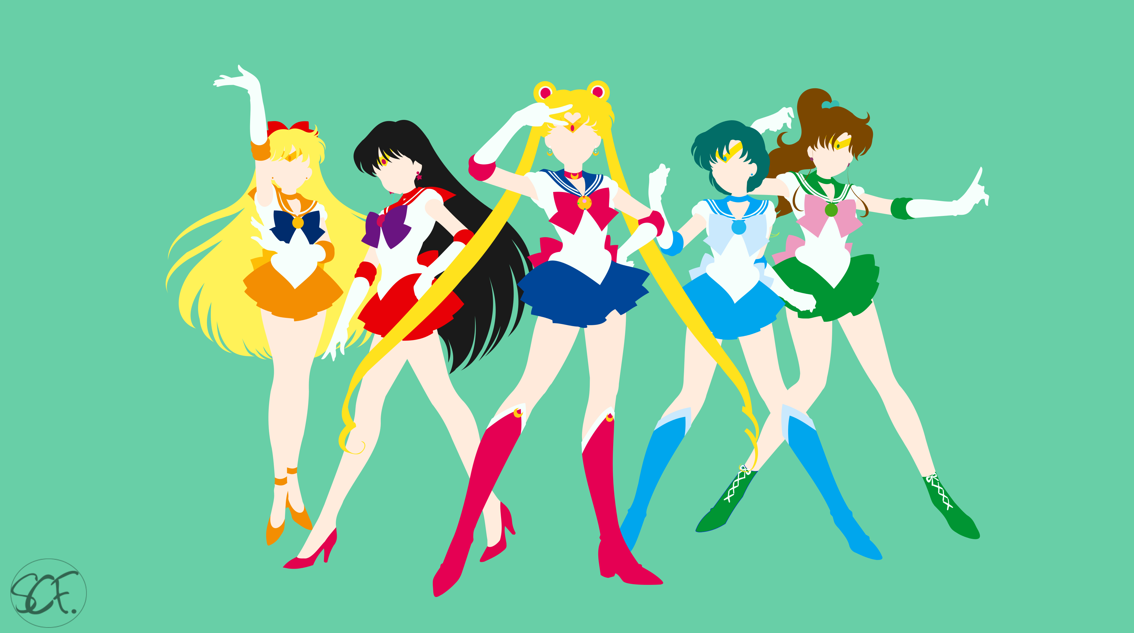 Sailor Moon Minimalist Wallpapers