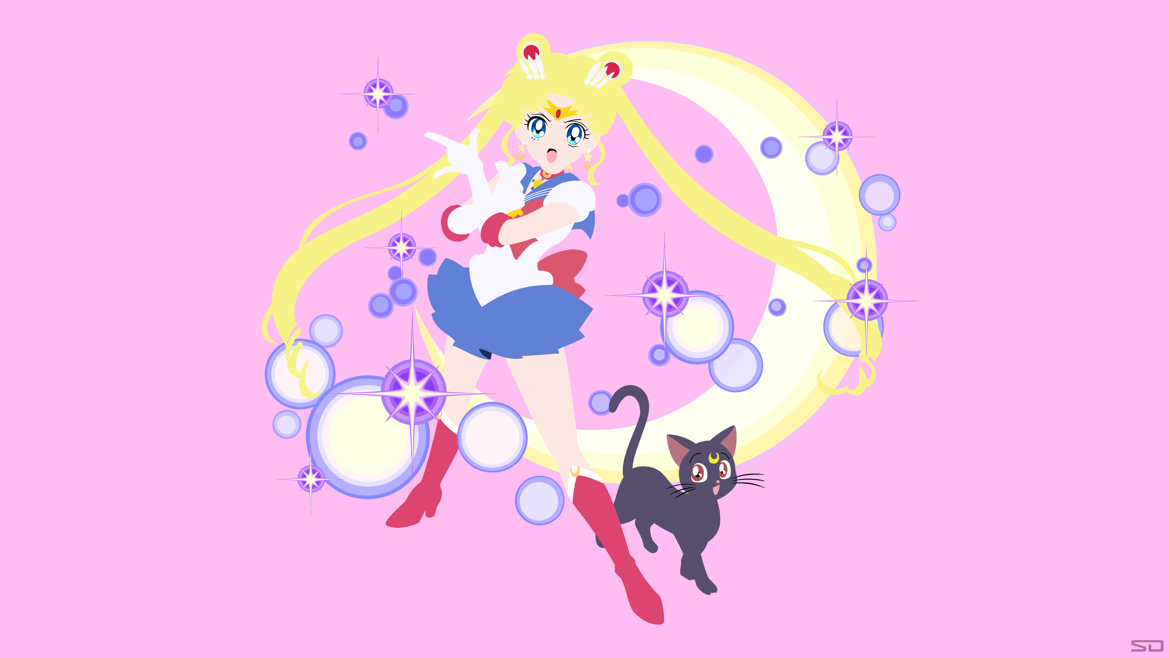 Sailor Moon Minimalist Wallpapers