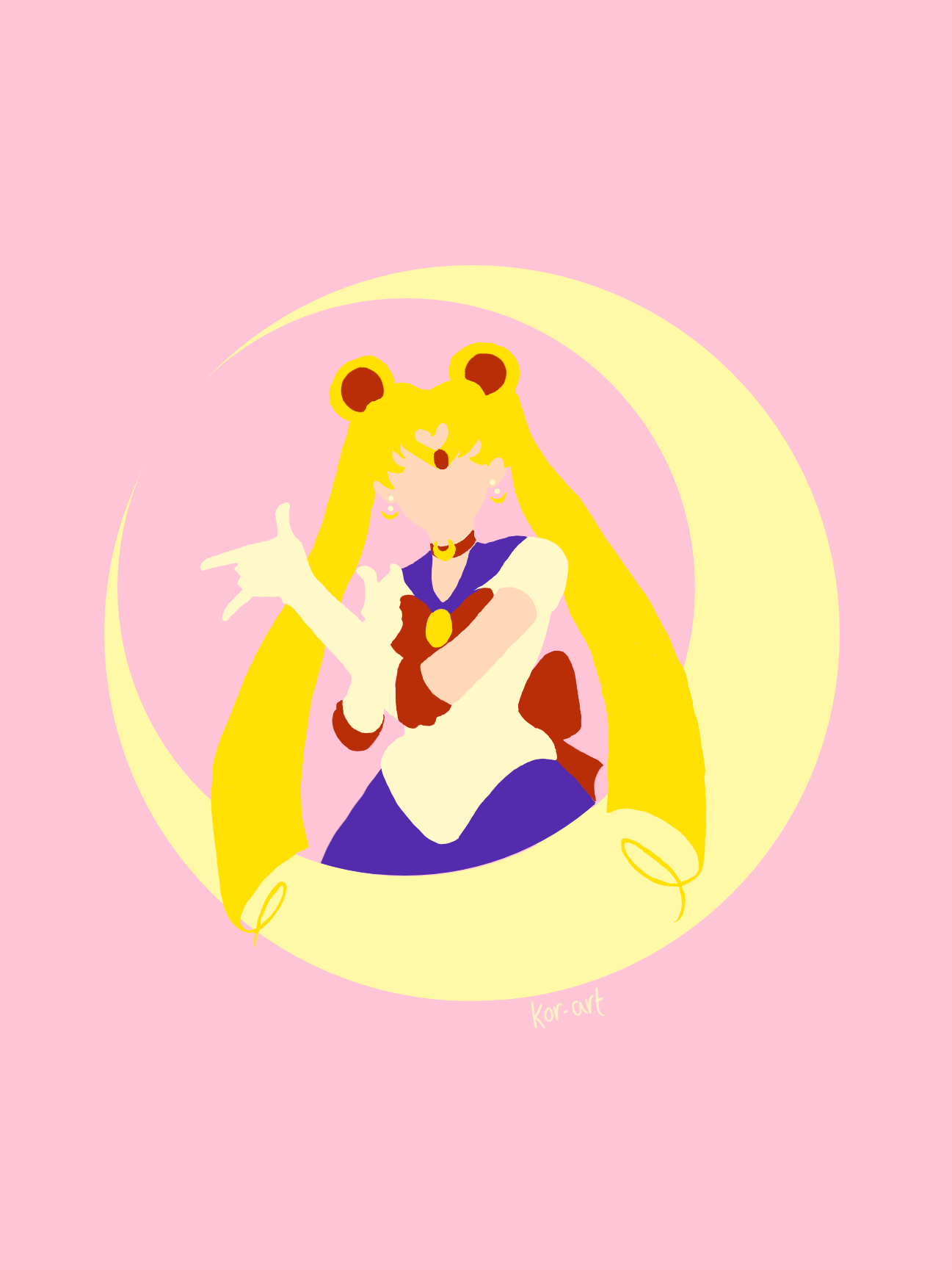 Sailor Moon Minimalist Wallpapers