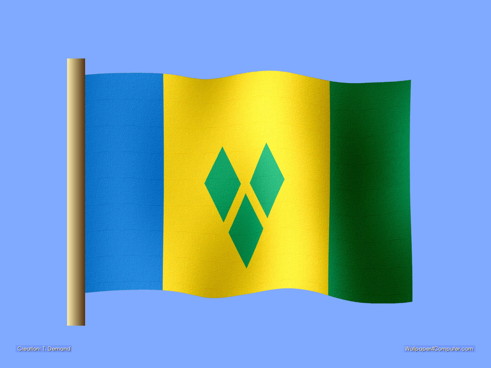 Saint Vincent And The Grenadines Flag Wallpapers