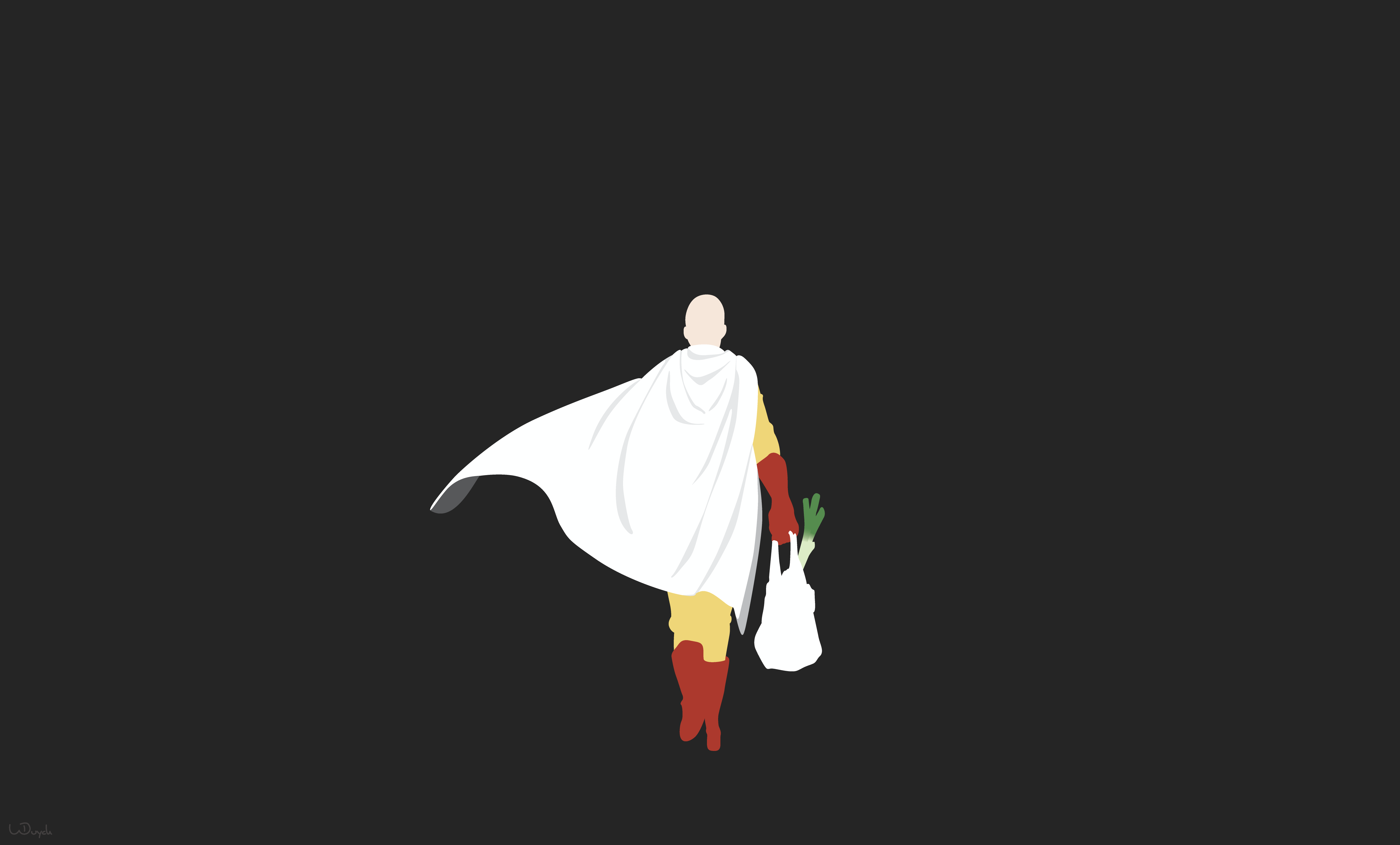 Saitama 4K Minimal Wallpapers