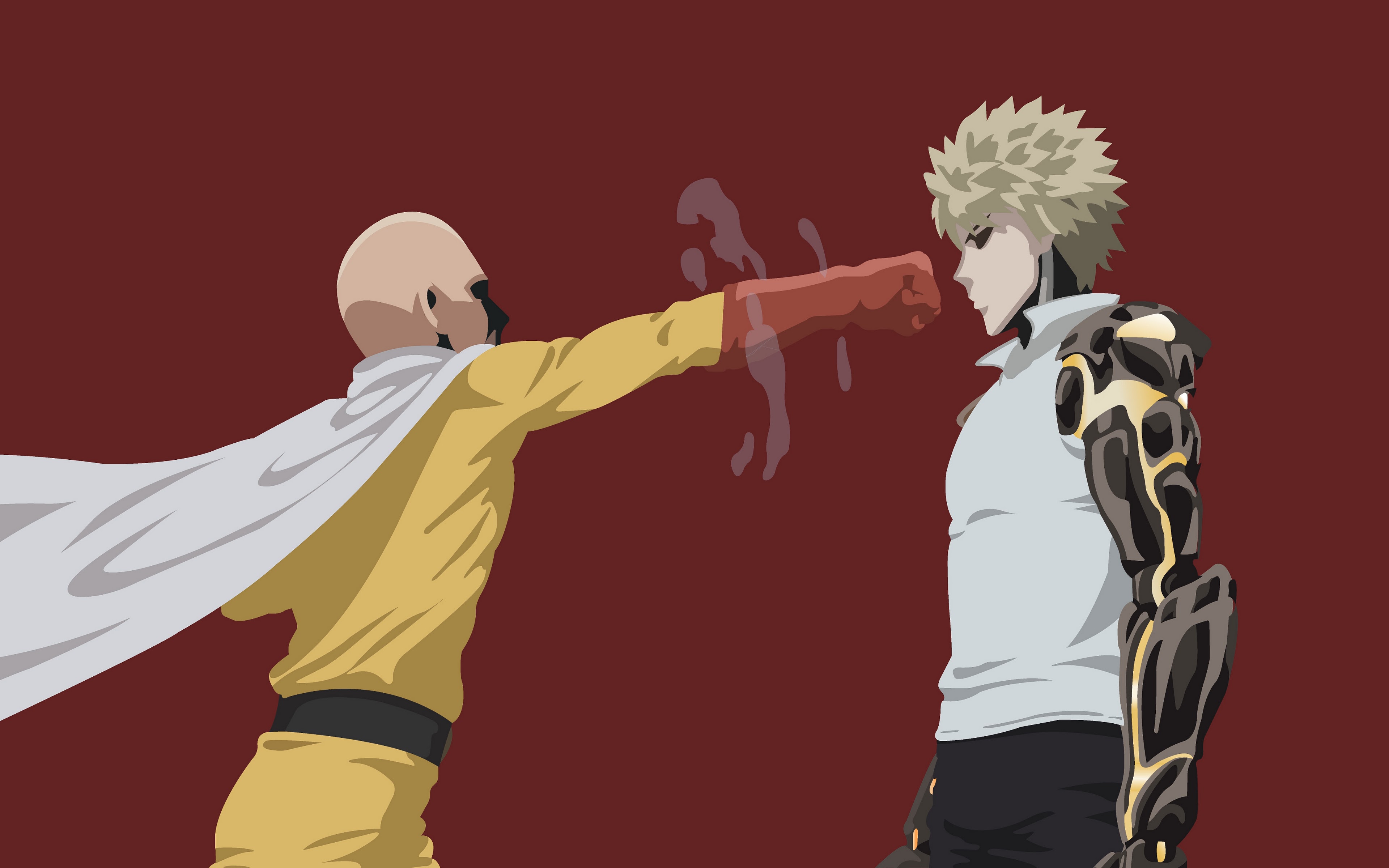 Saitama 4K Minimal Wallpapers