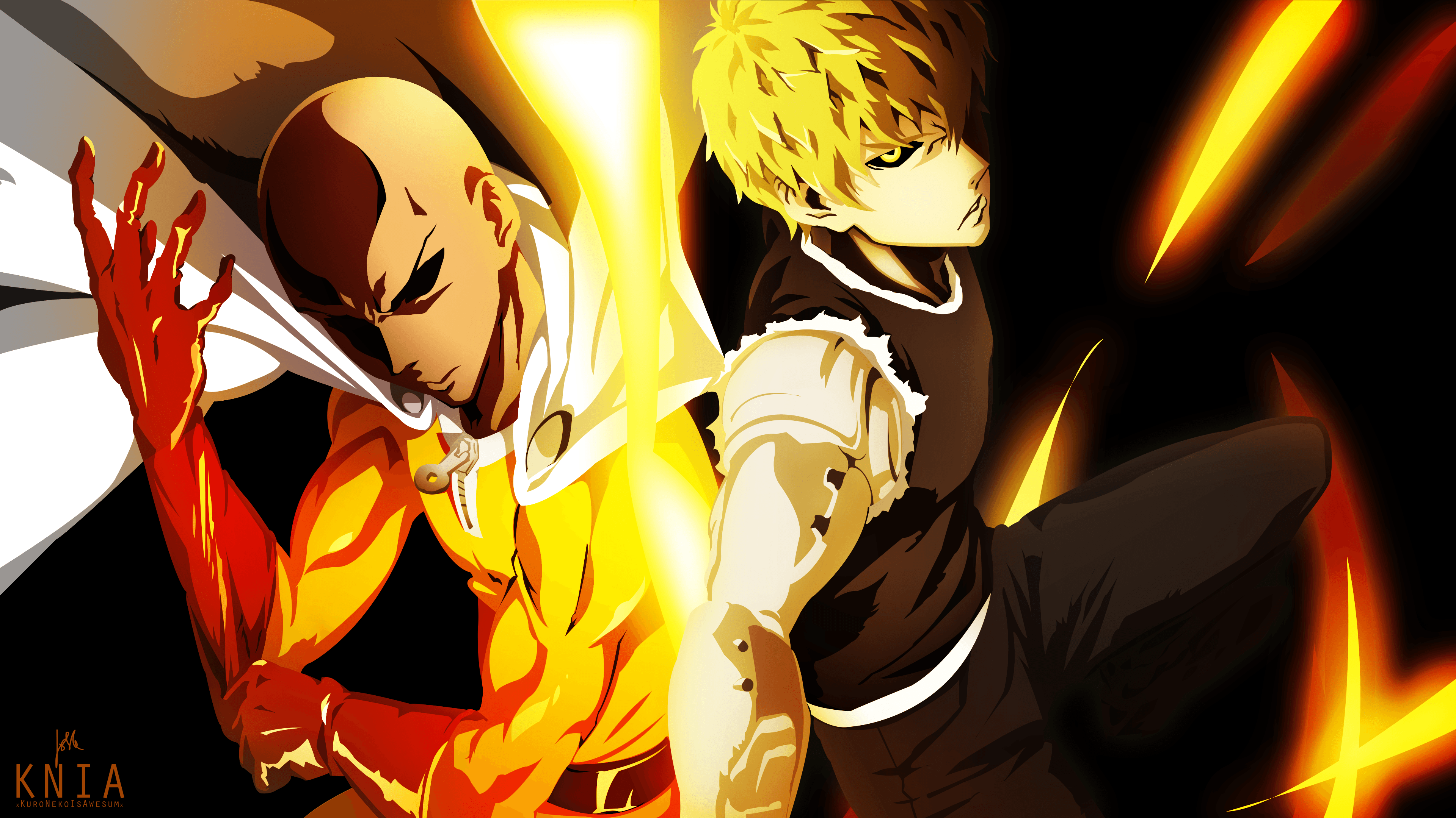 Saitama Vs Genos Wallpapers