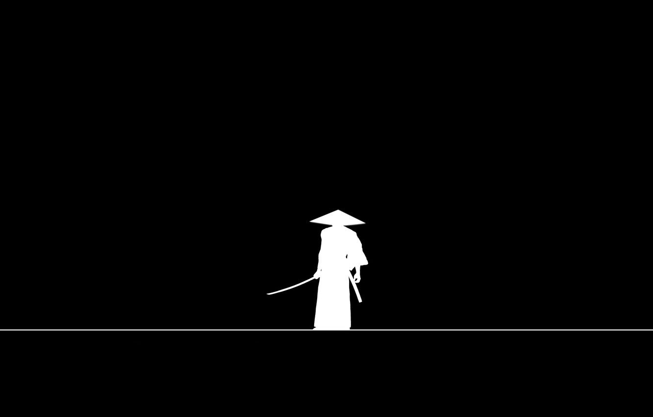 Samurai Minimal 4K Wallpapers