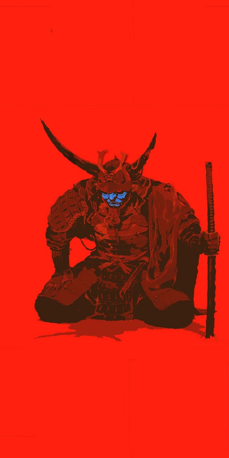 Samurai Minimal 4K Wallpapers