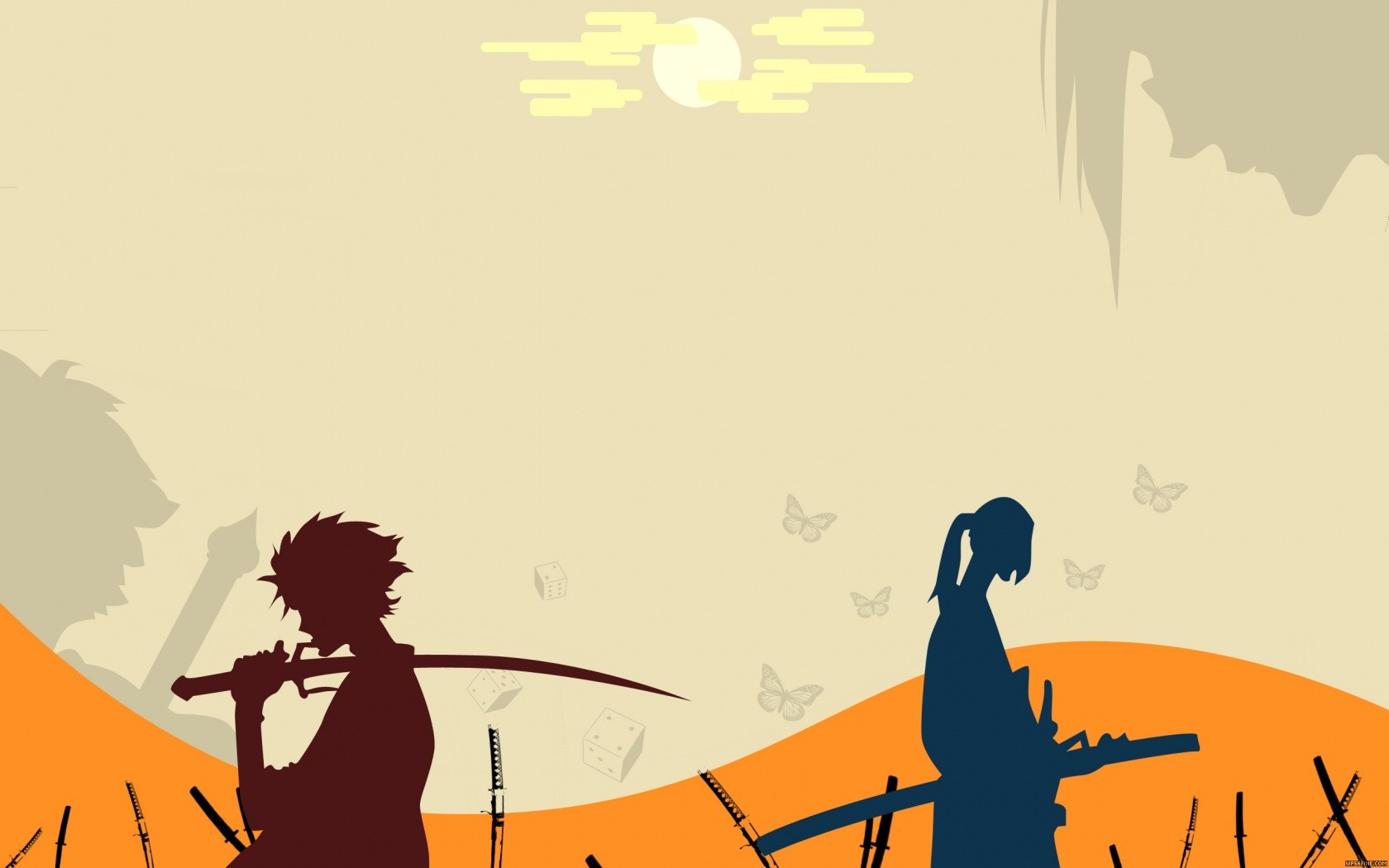 Samurai Minimal 4K Wallpapers