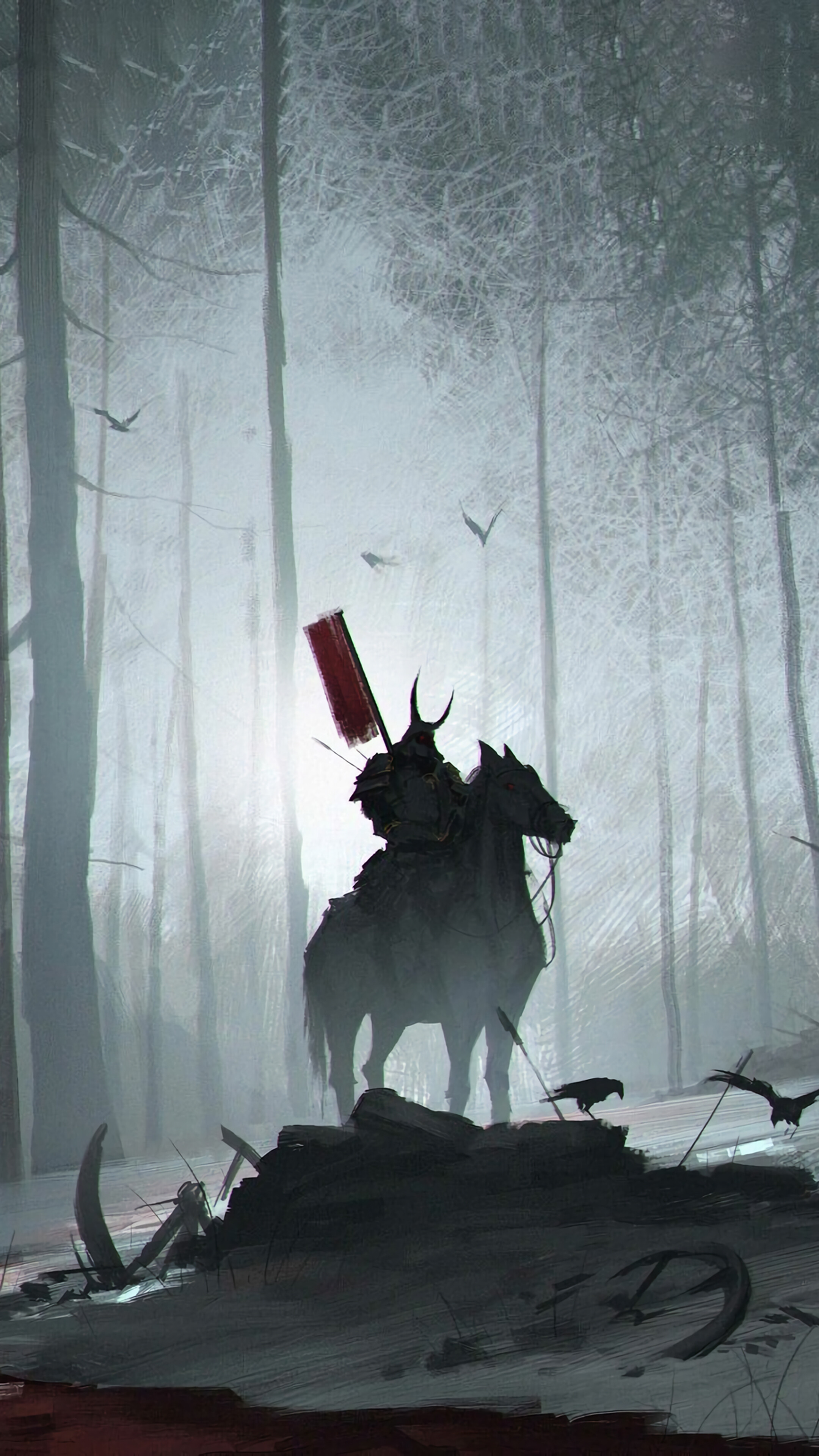 Samurai Warrior 4K Cool Digital Art
 Wallpapers