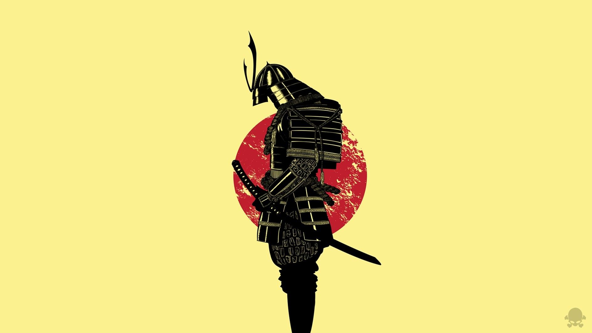 Samurai Warrior In Winter Illustration
 Wallpapers