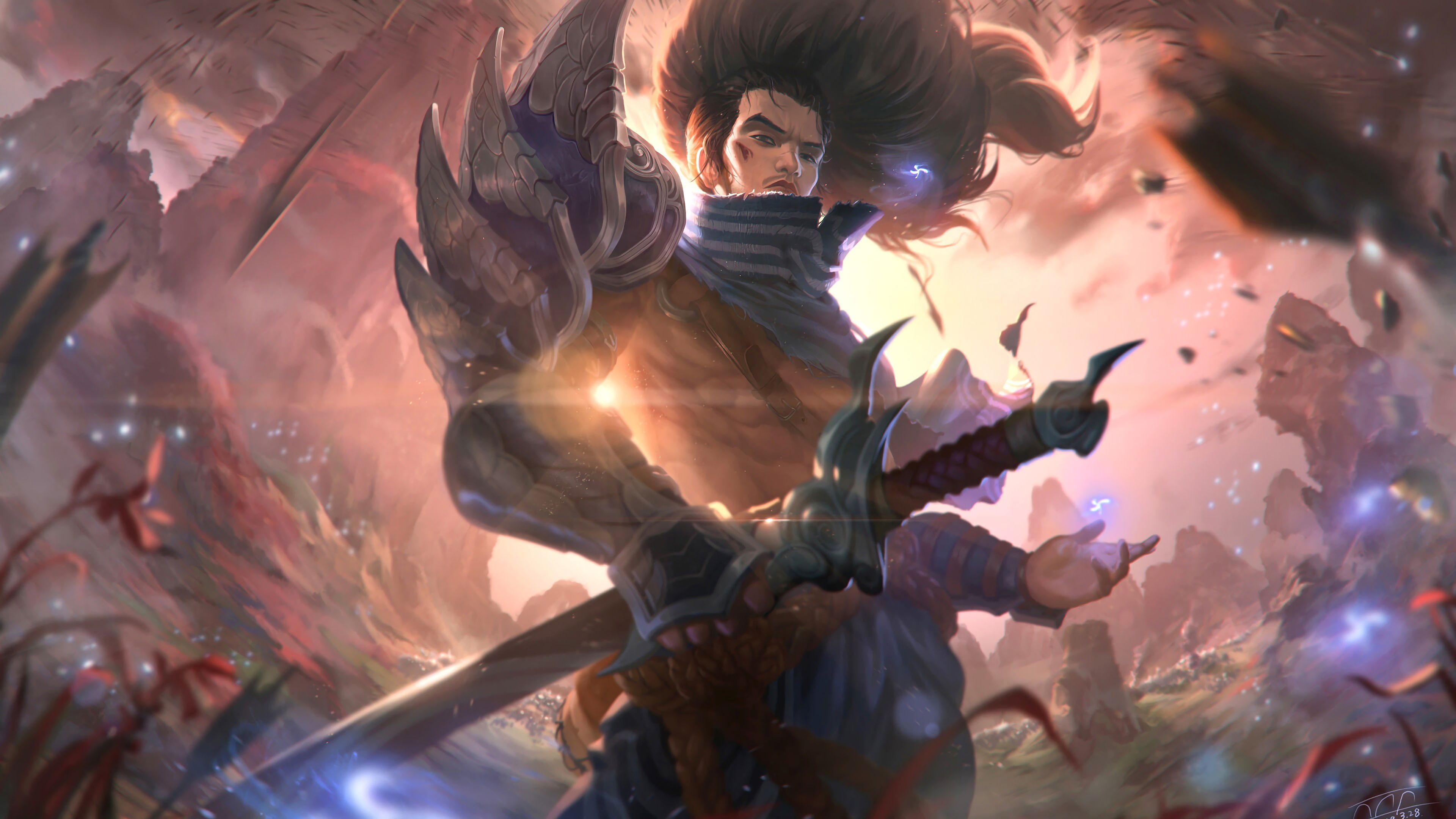 Samurai Yone League Of Legends 8K Wallpapers